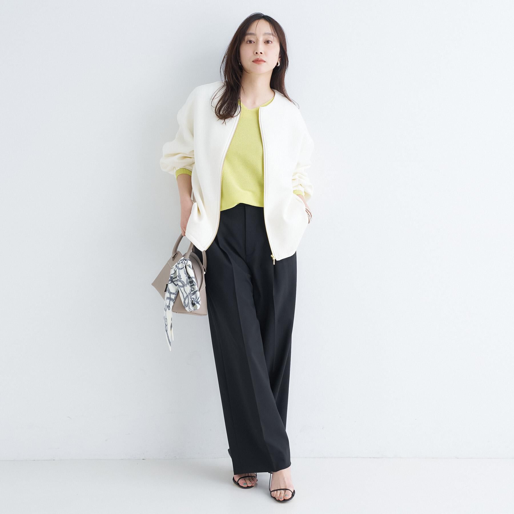 UNTITLED「【春アウター/ゆったり】ダンボールジップブルゾン」|ブルゾン・スタジャン|