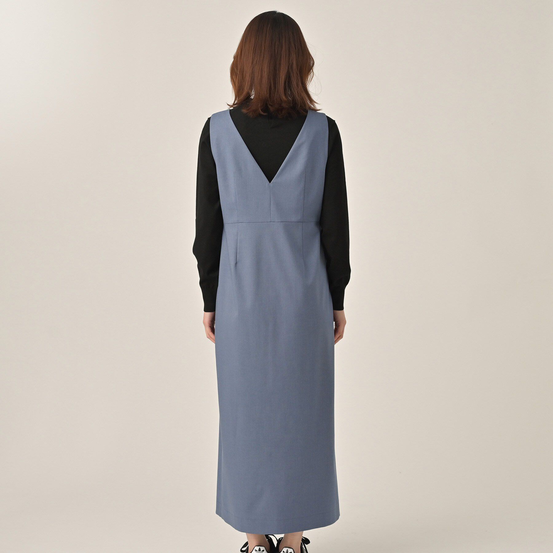 UNTITLED「スクエアネックジャンパースカート」|ワンピース|