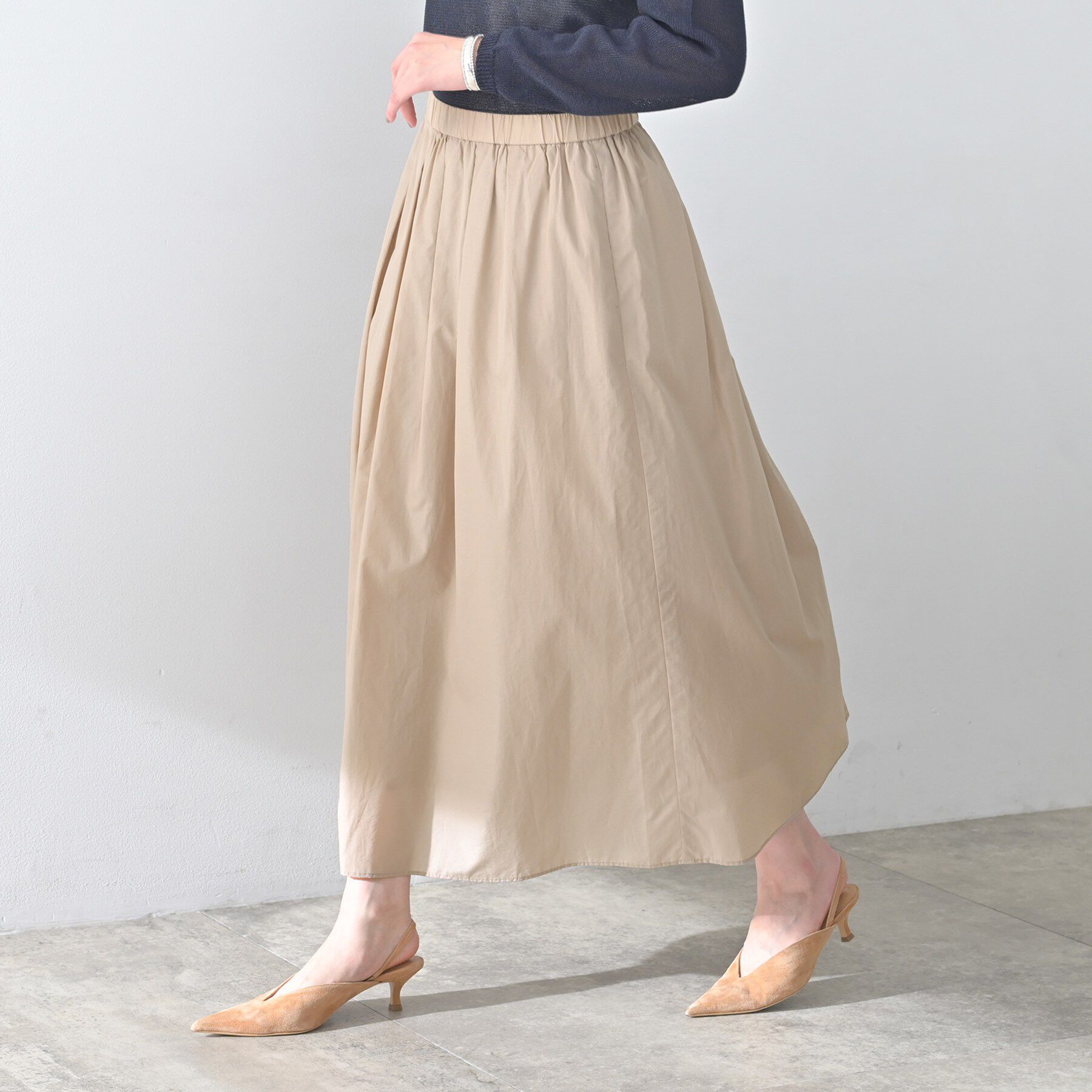 UNTITLED「シャイニータイプライタースカート」|スカート|ピンクベージュ(05