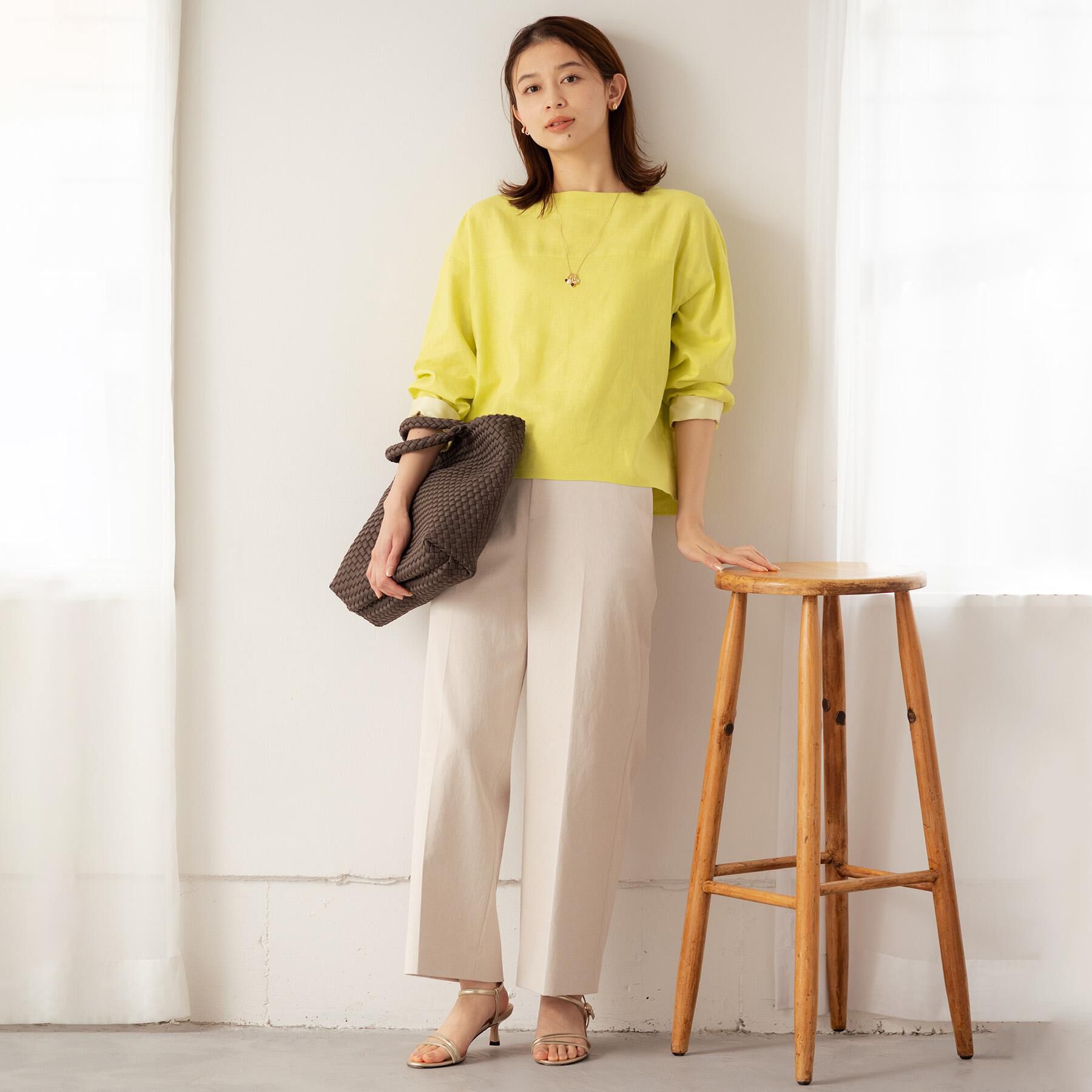 UNTITLED「ボートネックブラウス」|シャツ・ブラウス|