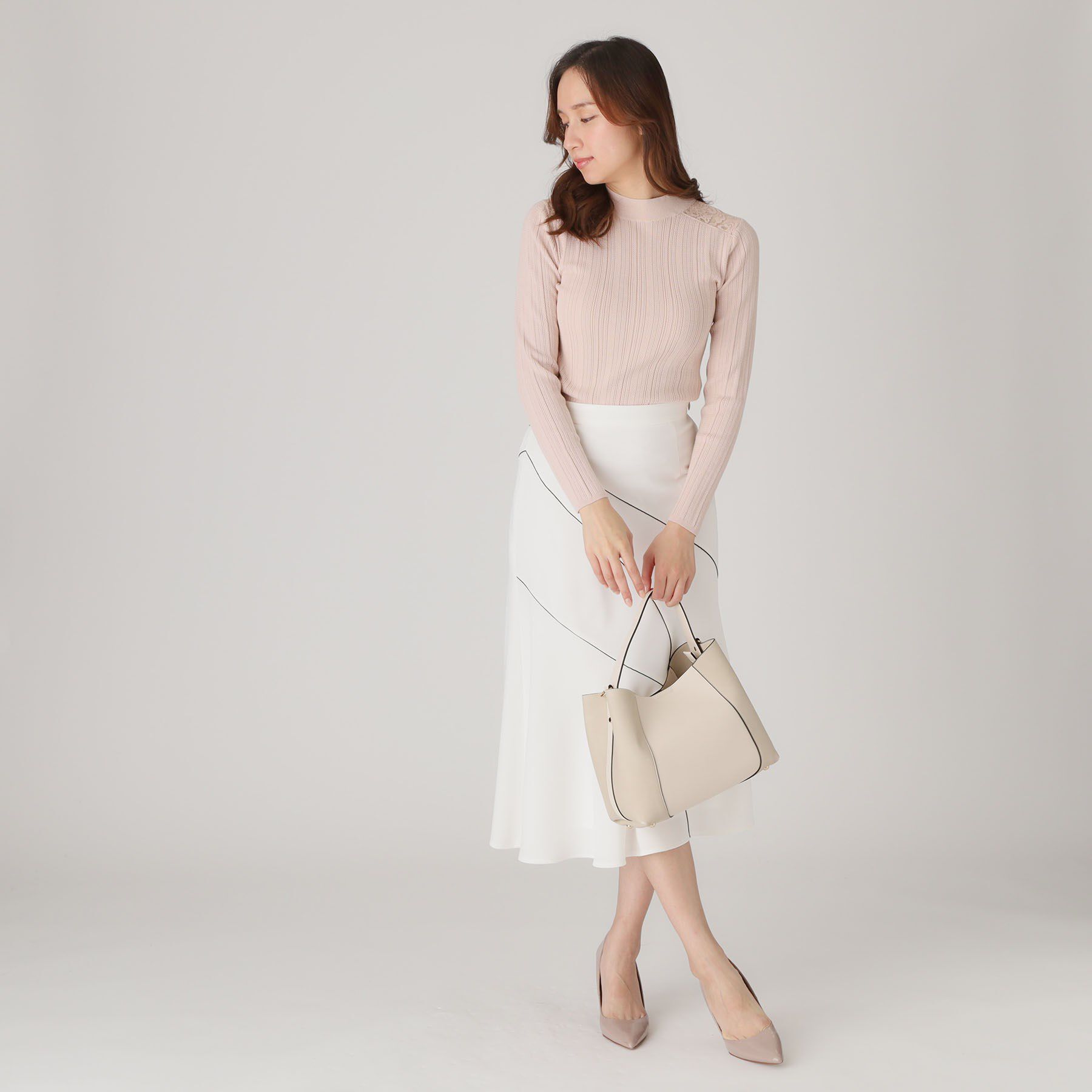 COUP DE CHANCE「【洗える】レースニットトップス」|ニット・セーター|