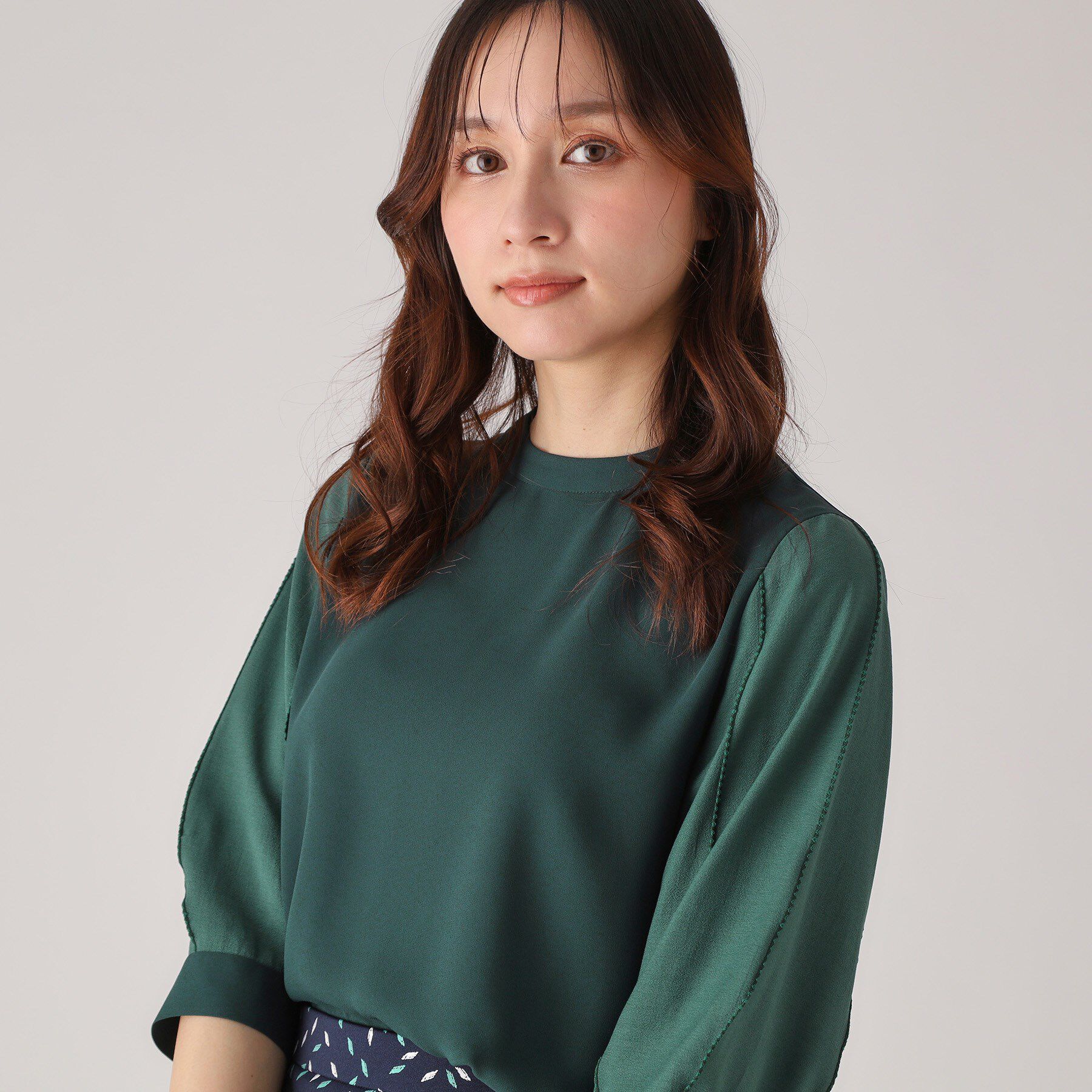 COUP DE CHANCE「【洗える／刺しゅうディテール】袖デザインブラウス」|シャツ・ブラウス|