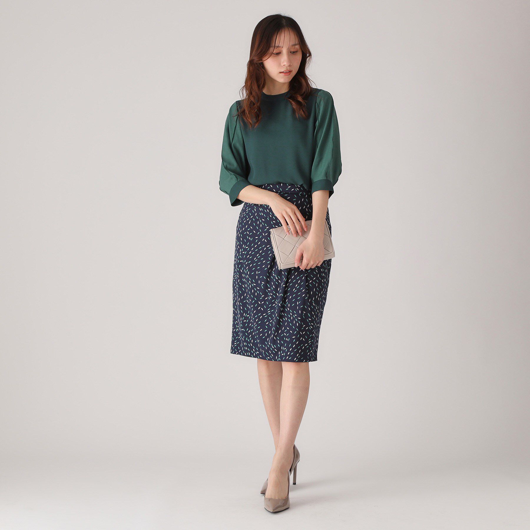 COUP DE CHANCE「【洗える／刺しゅうディテール】袖デザインブラウス」|シャツ・ブラウス|