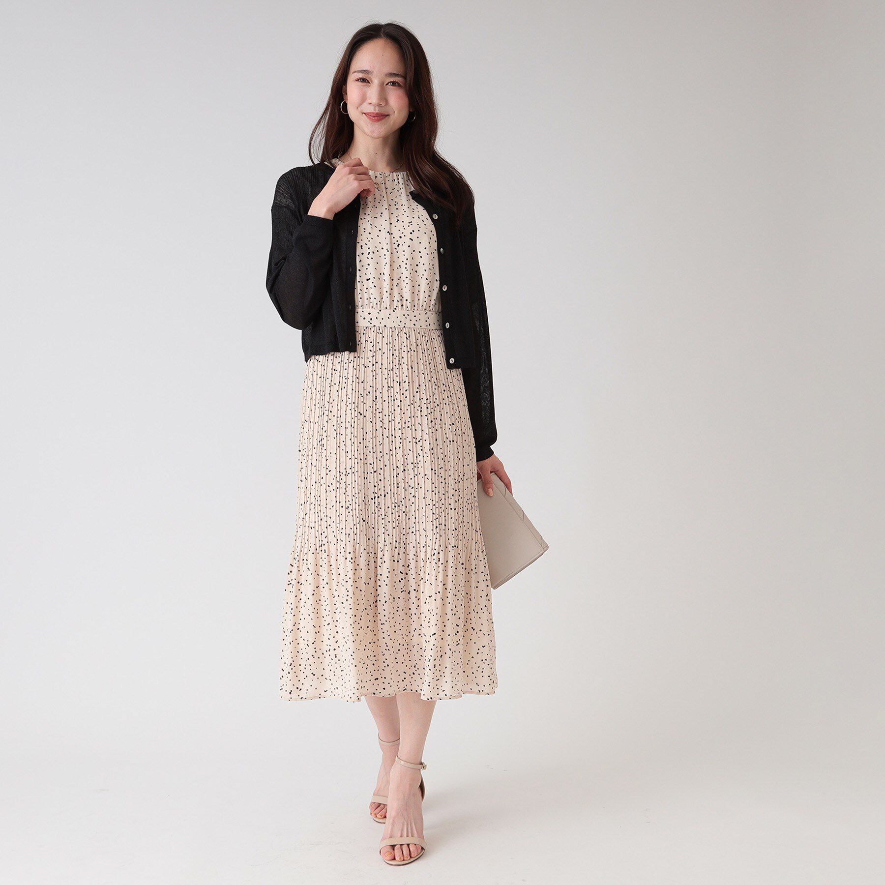 COUP DE CHANCE「【洗える／シアー感】ラメ混ニットカーディガン」|カーディガン|