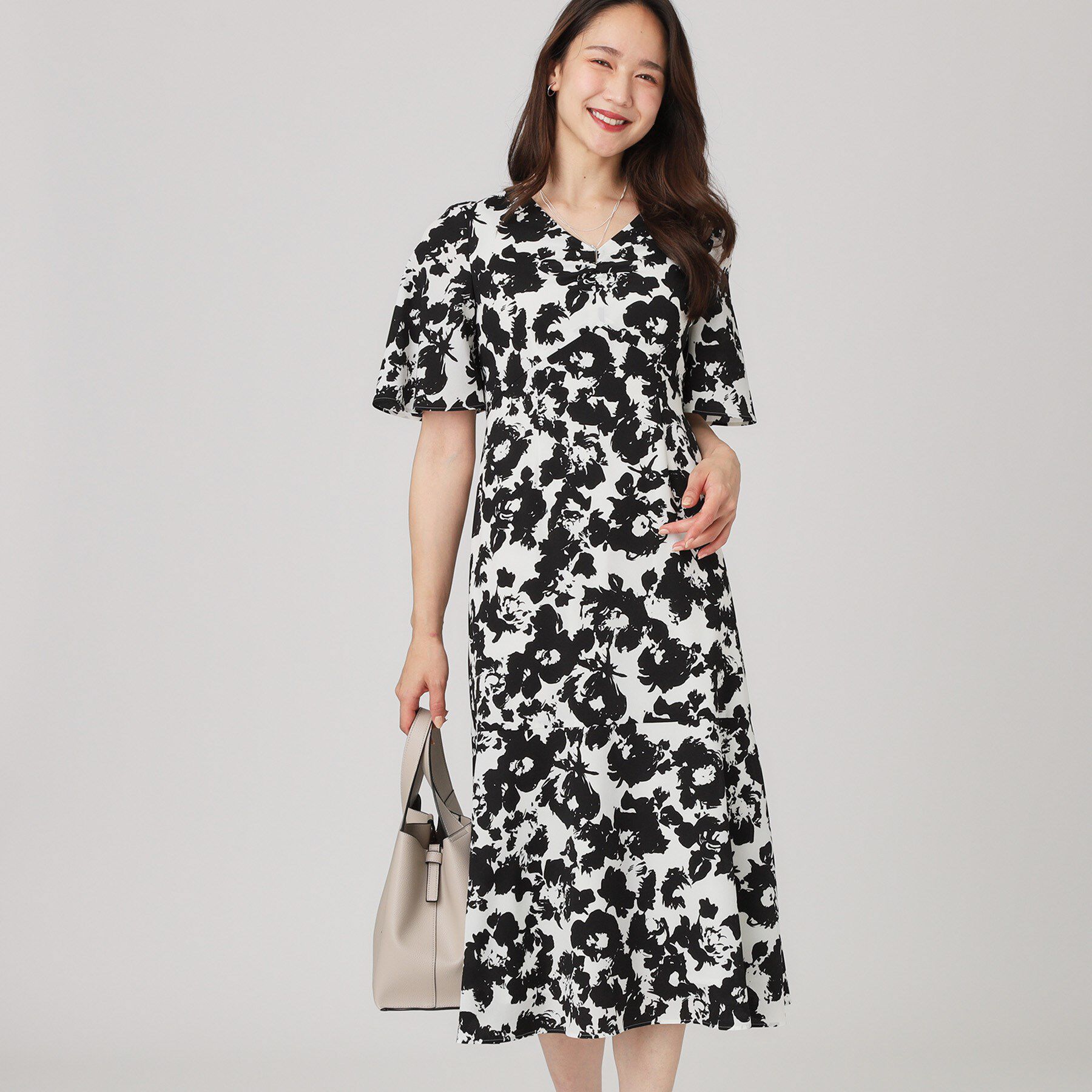 COUP DE CHANCE「【手洗い可／日本製】花柄ワンピース」|ワンピース|