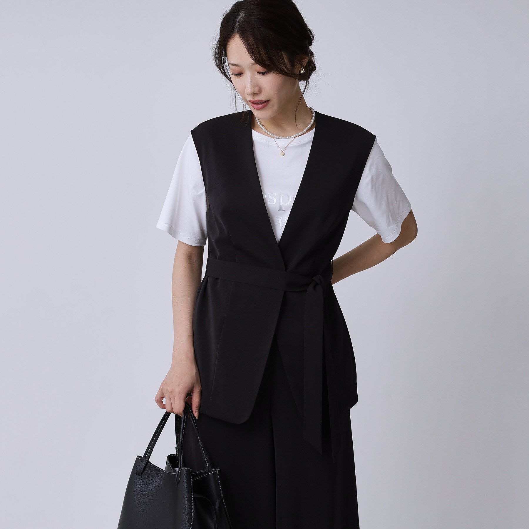 COUP DE CHANCE「【手洗い可／日本製】カラーレスジレ」|ベスト・ジレ|