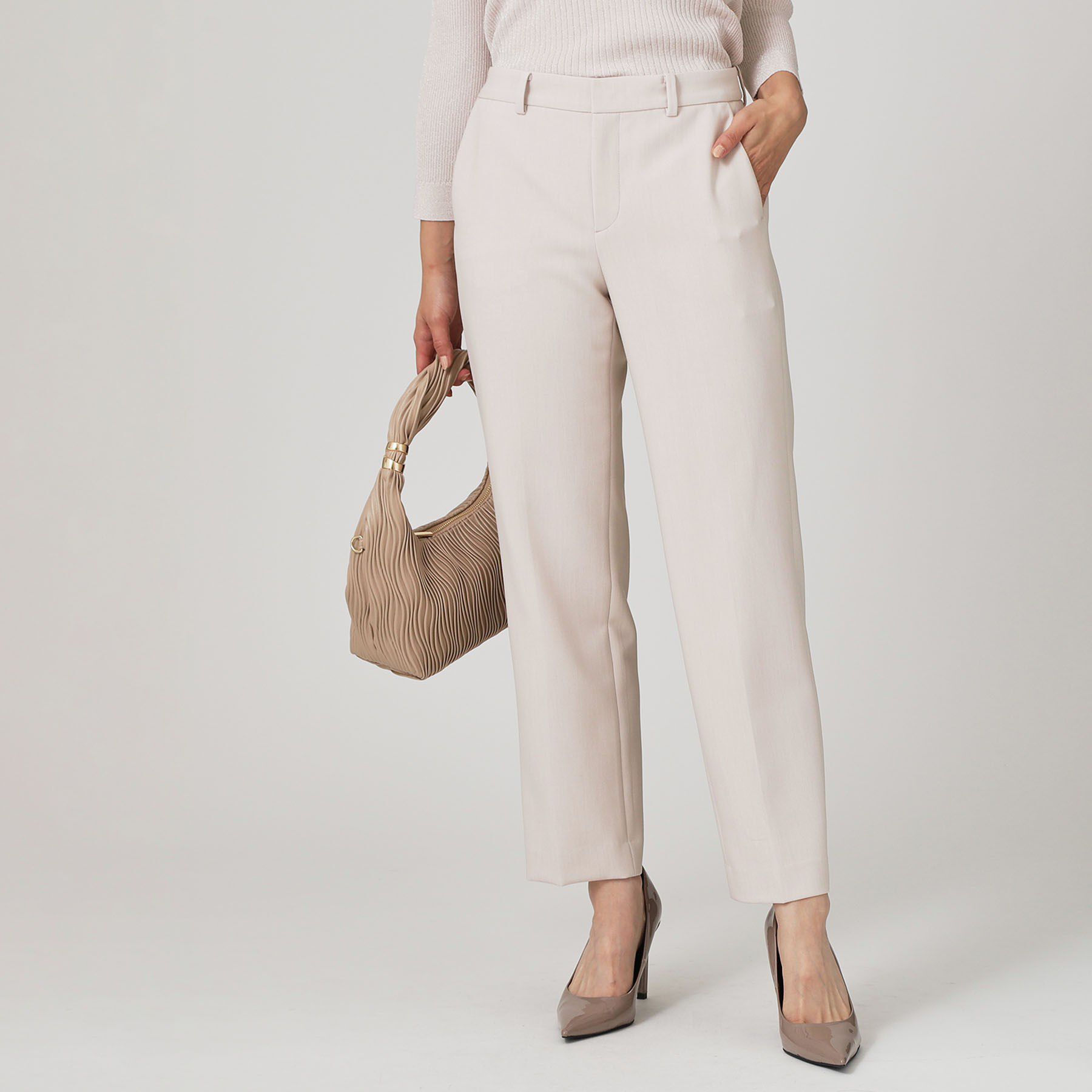 COUP DE CHANCE「【手洗い可／日本製／スーツ可】ストレートパンツ」|その他|ライトピンク(070