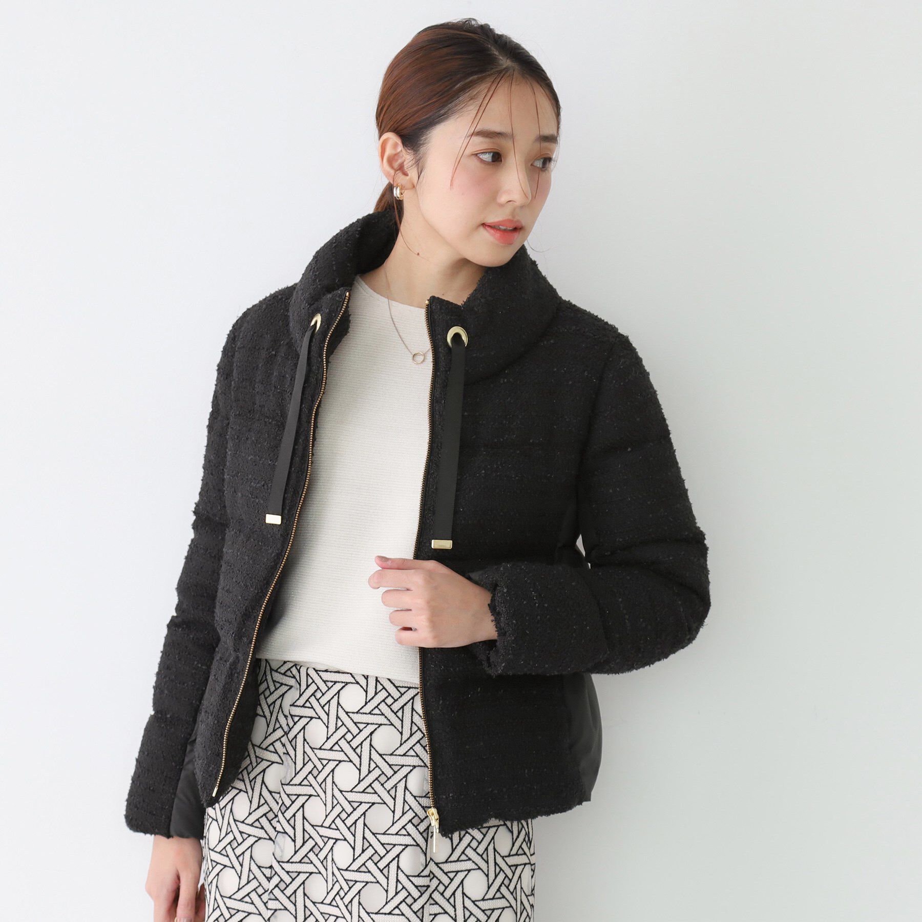 COUP DE CHANCE「【ショート丈】ツイードダウン」|ダウン|