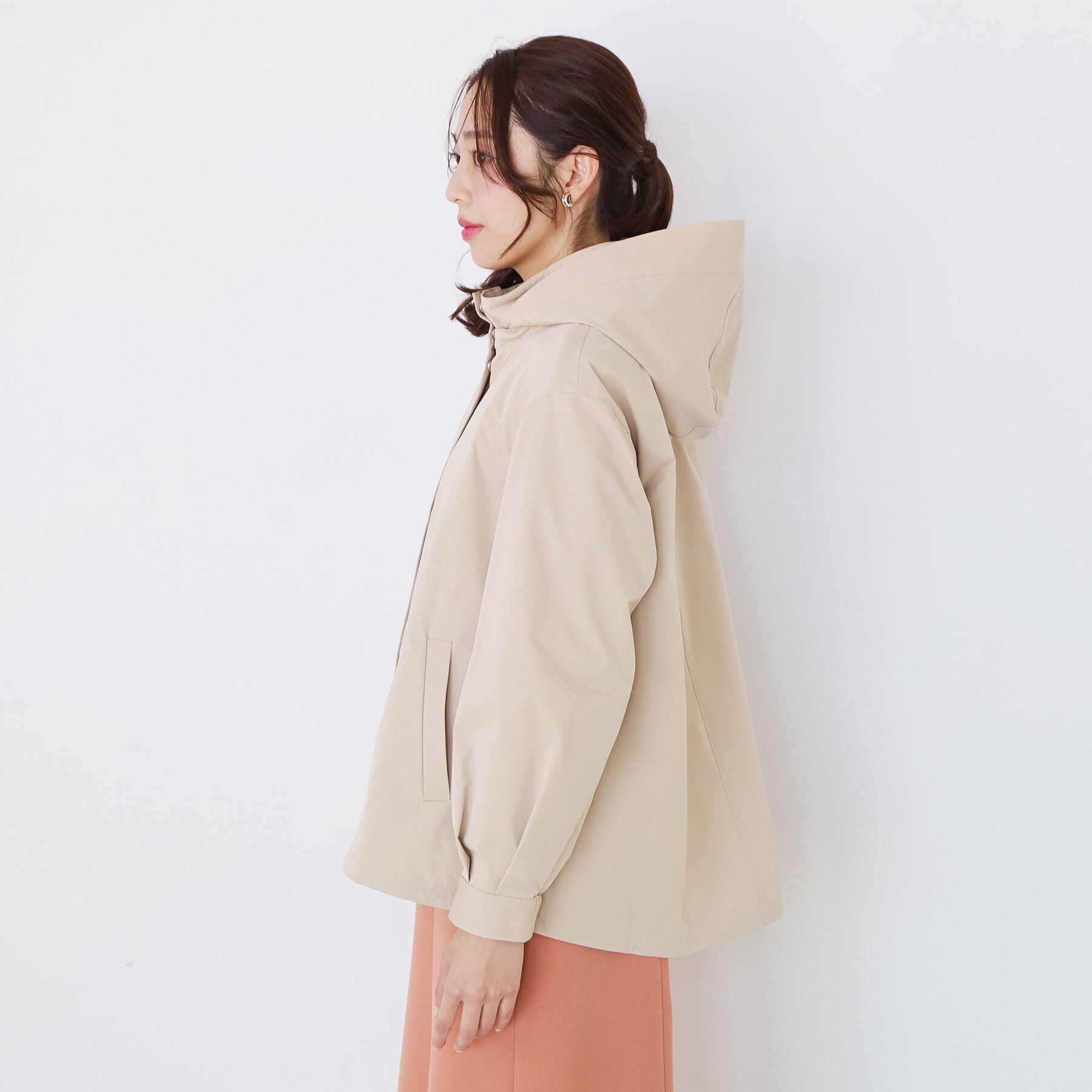 COUP DE CHANCE「【手洗い可／裏地なし／袖プッシュアップ可／フード取外し可】マウンテンパーカー」|ブルゾン・スタジャン|