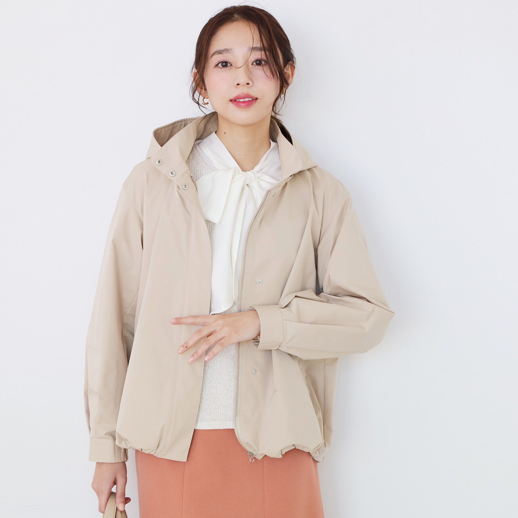 COUP DE CHANCE「【手洗い可／裏地なし／袖プッシュアップ可／フード取外し可】マウンテンパーカー」|ブルゾン・スタジャン|