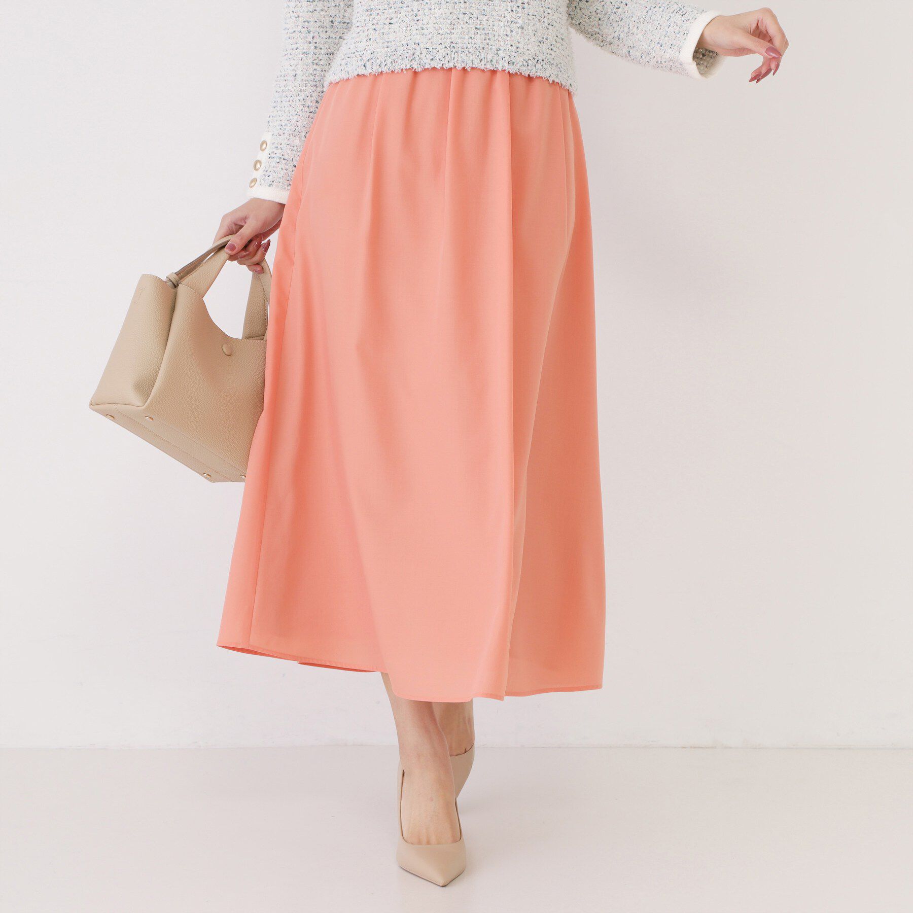 COUP DE CHANCE「【手洗い可／ウエストゴム】エアリーなフレアースカート」|スカート|