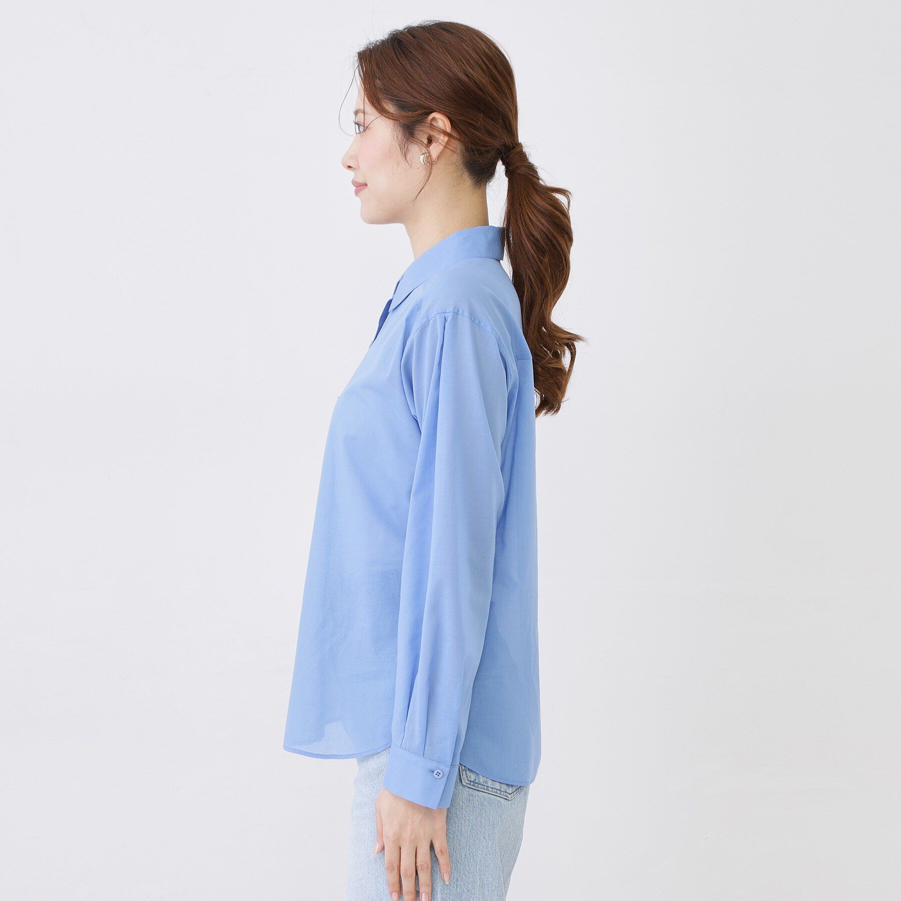 COUP DE CHANCE「【手洗い可／ソフトな風合い】シアーローンシャツ」|シャツ・ブラウス|