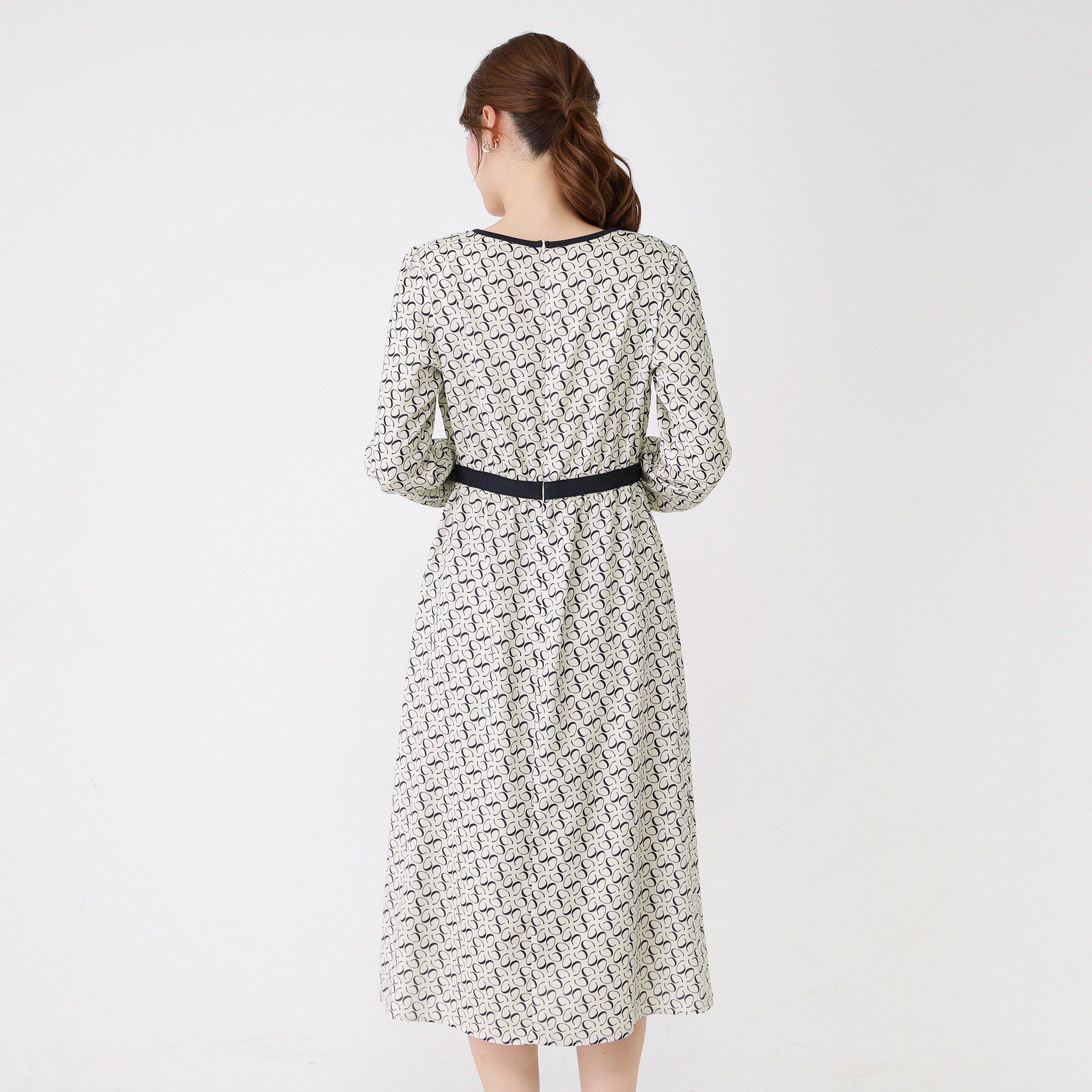 COUP DE CHANCE「【手洗い可】幾何柄プリントワンピース」|ワンピース|