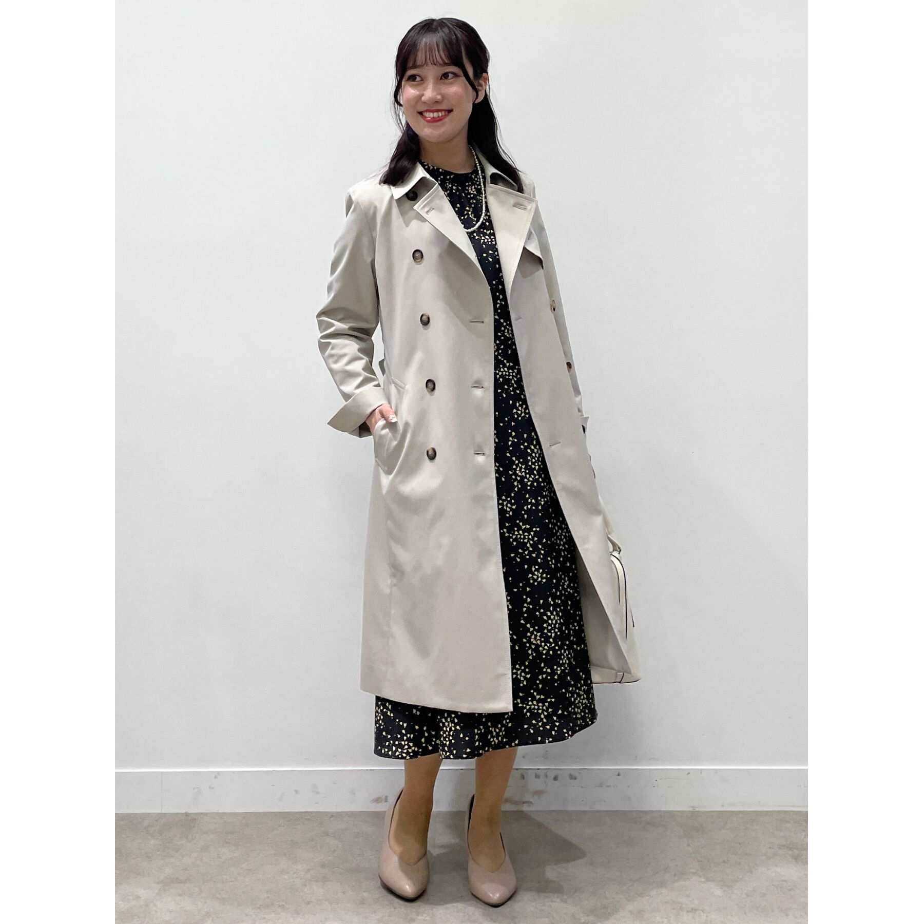 Reflect「【フォーマル/マシンウォッシュ可】フラワープリントワンピース」|ワンピース|