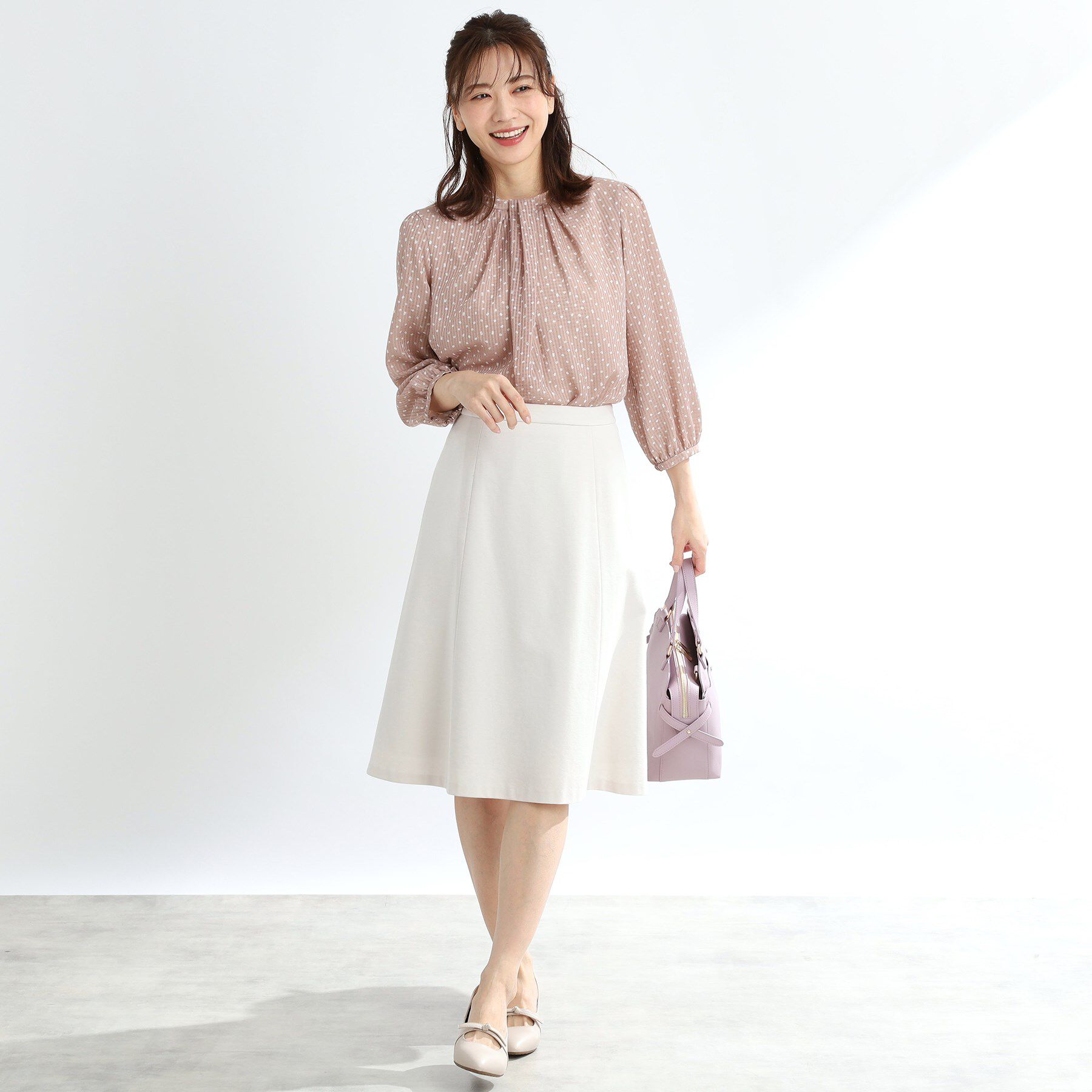 Reflect「【匠シリーズ／洗える】ソフトフレアスカート」|スカート|