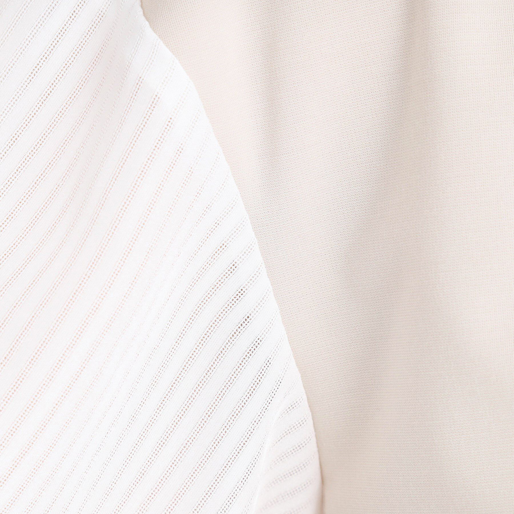 Reflect「【手洗い可】シアーストライプスリーブブラウス」|シャツ・ブラウス|