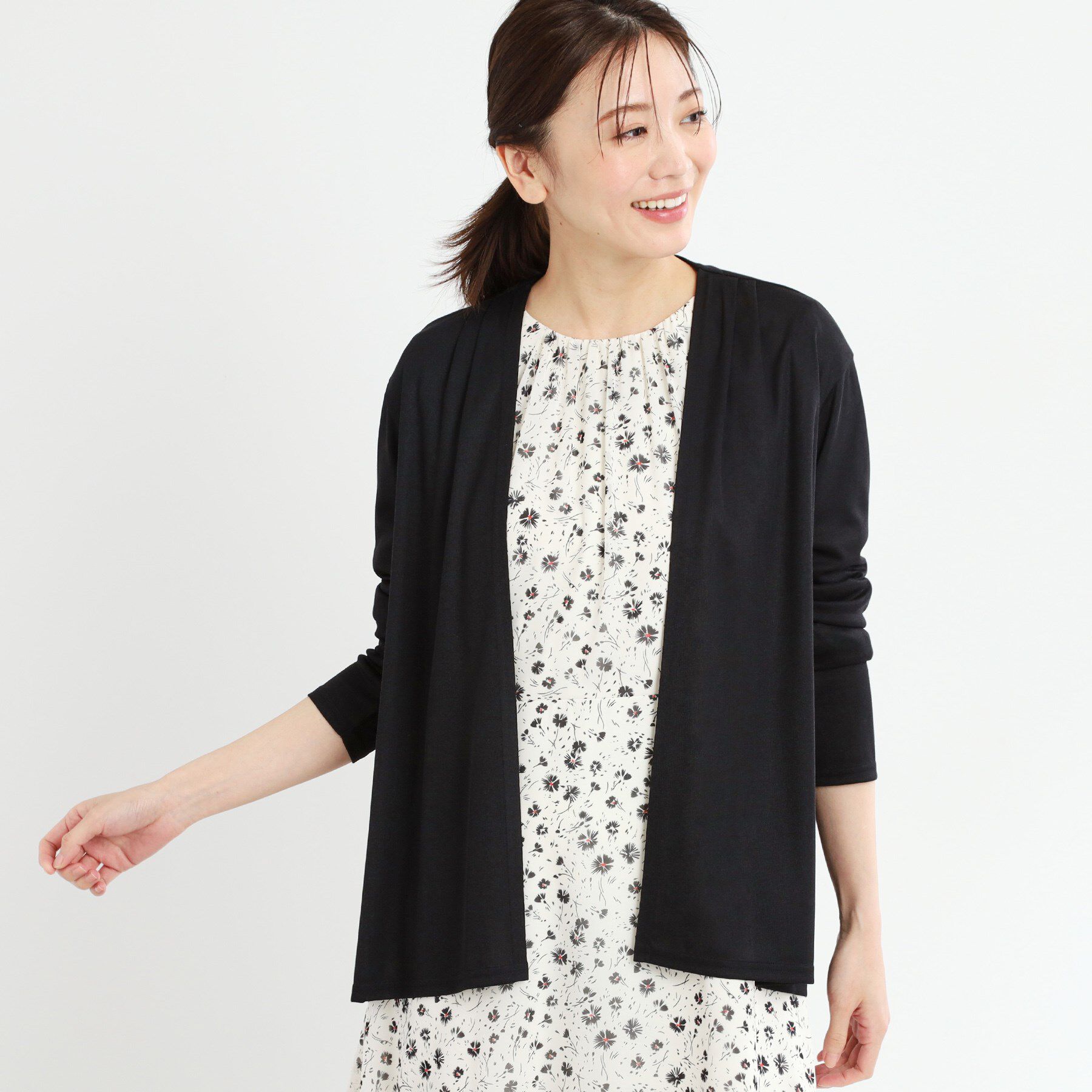 Reflect「【洗える】ジャージカーディガン」|カーディガン|