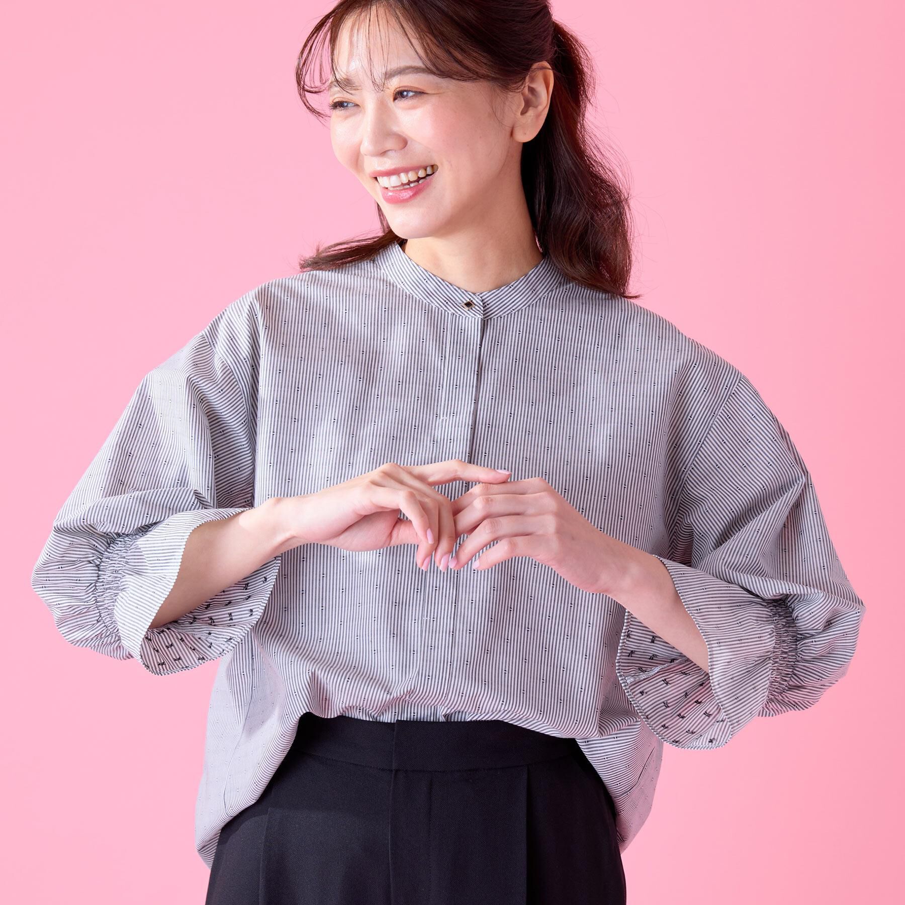 Reflect「【洗える】キャンディースリーブブラウス」|シャツ・ブラウス|