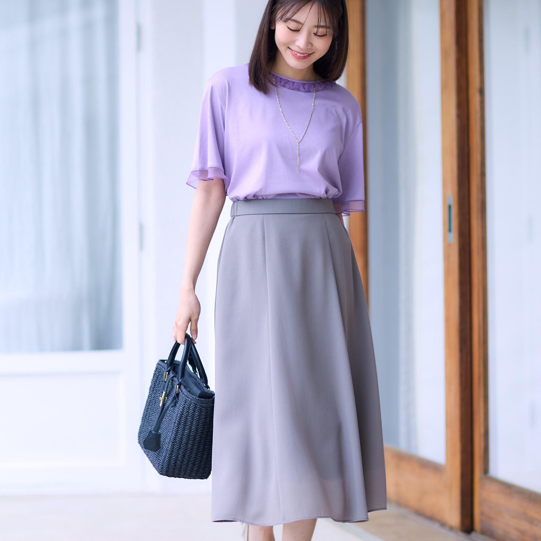 Reflect「【洗える】キレイめジャージプルオーバー」|Tシャツ・カットソー|