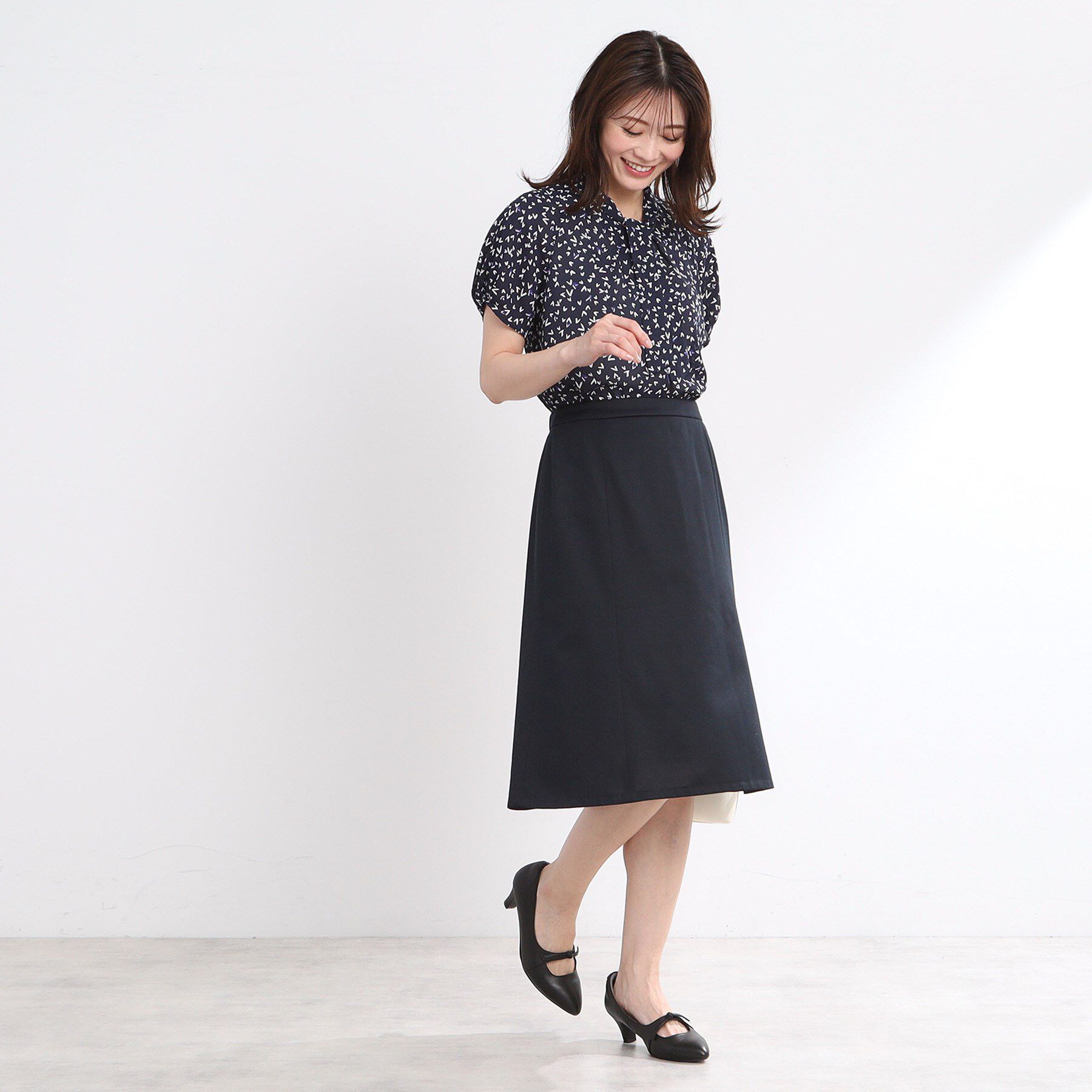 Reflect「【匠シリーズ／洗える】匠ソフトフレアスカート」|スカート|