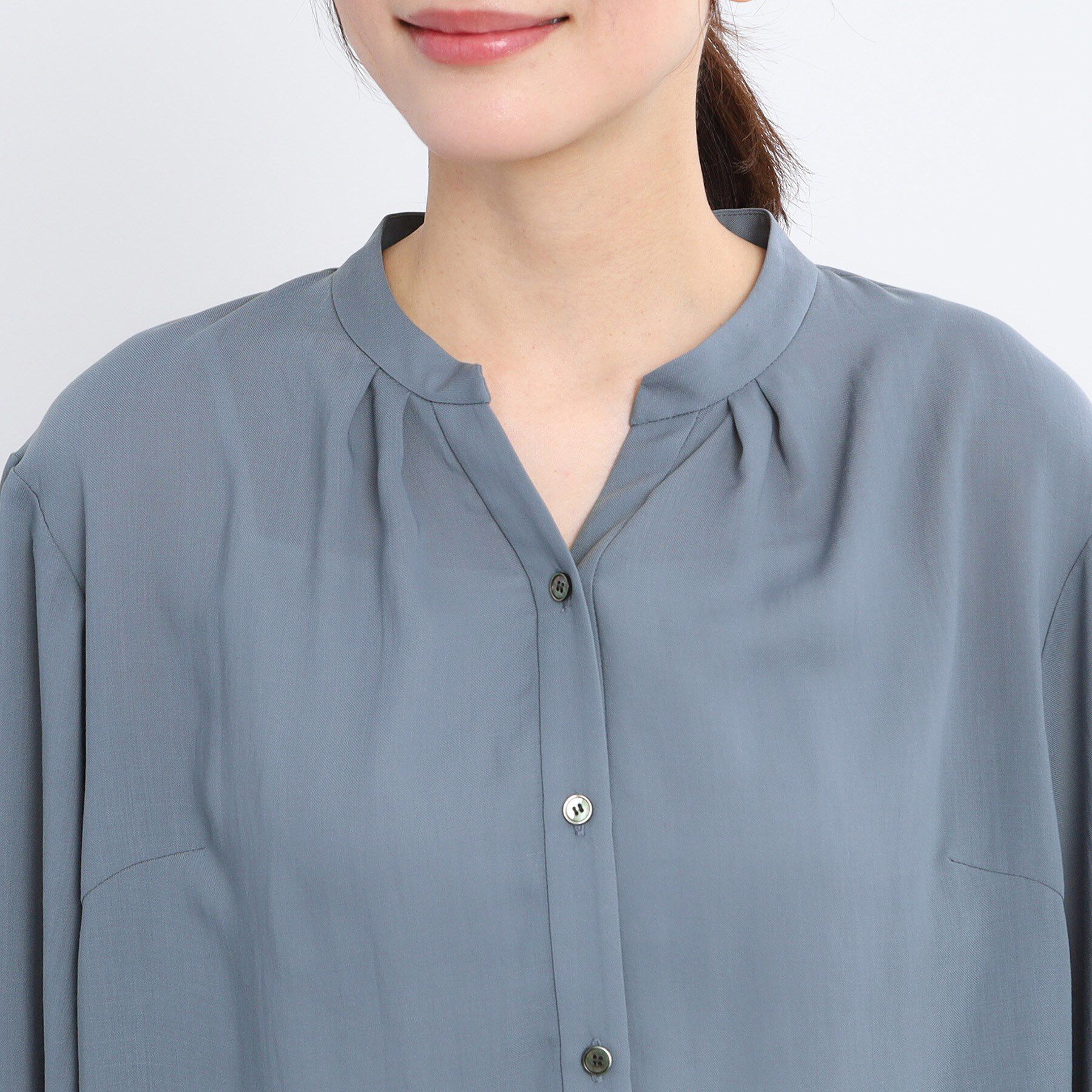 Reflect「【マシンウォッシュ可／セットアップ可】スリーブディティールブラウス」|シャツ・ブラウス|