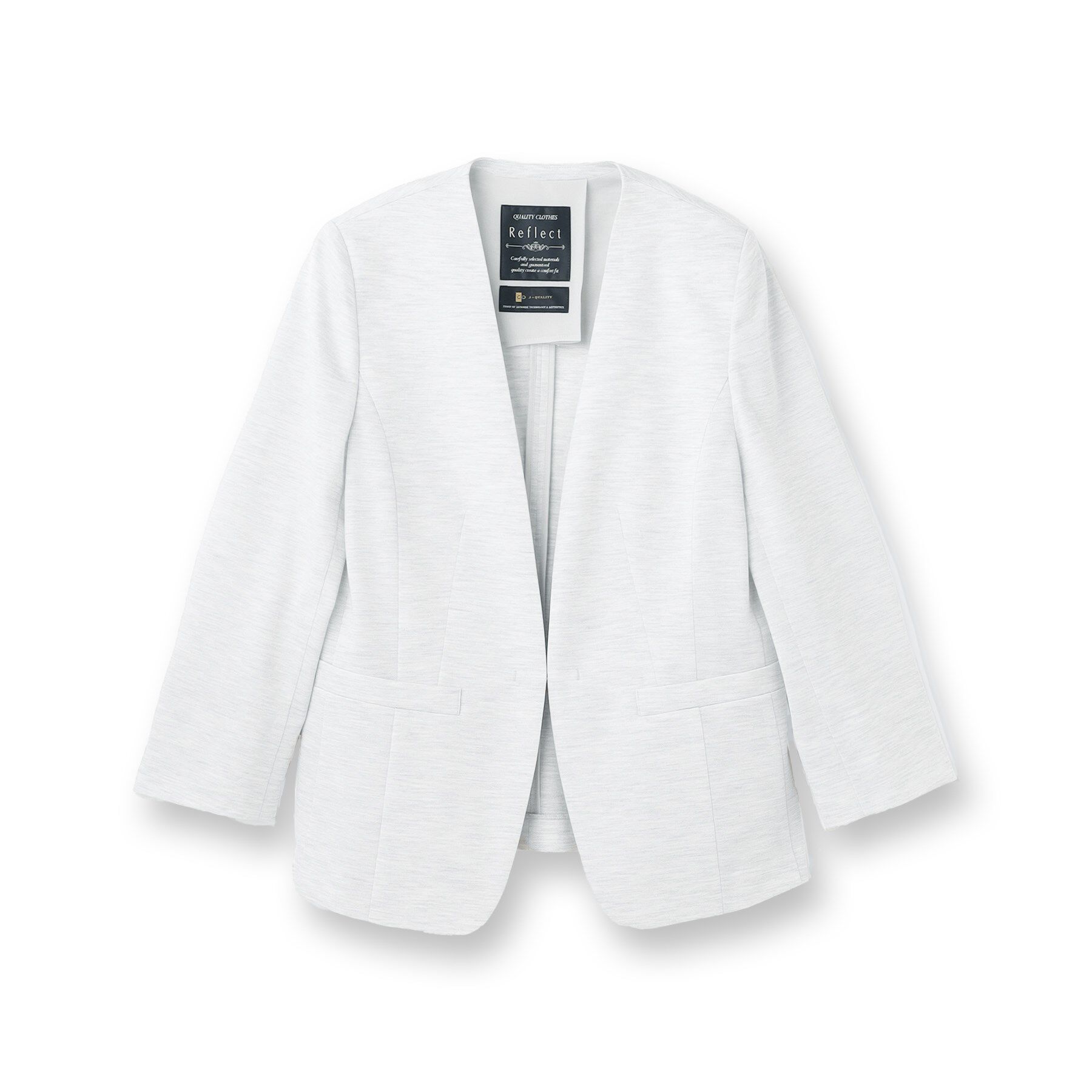 Reflect「【匠シリーズ／洗える】匠ジャケット／ノーカラー」|ノーカラージャケット|