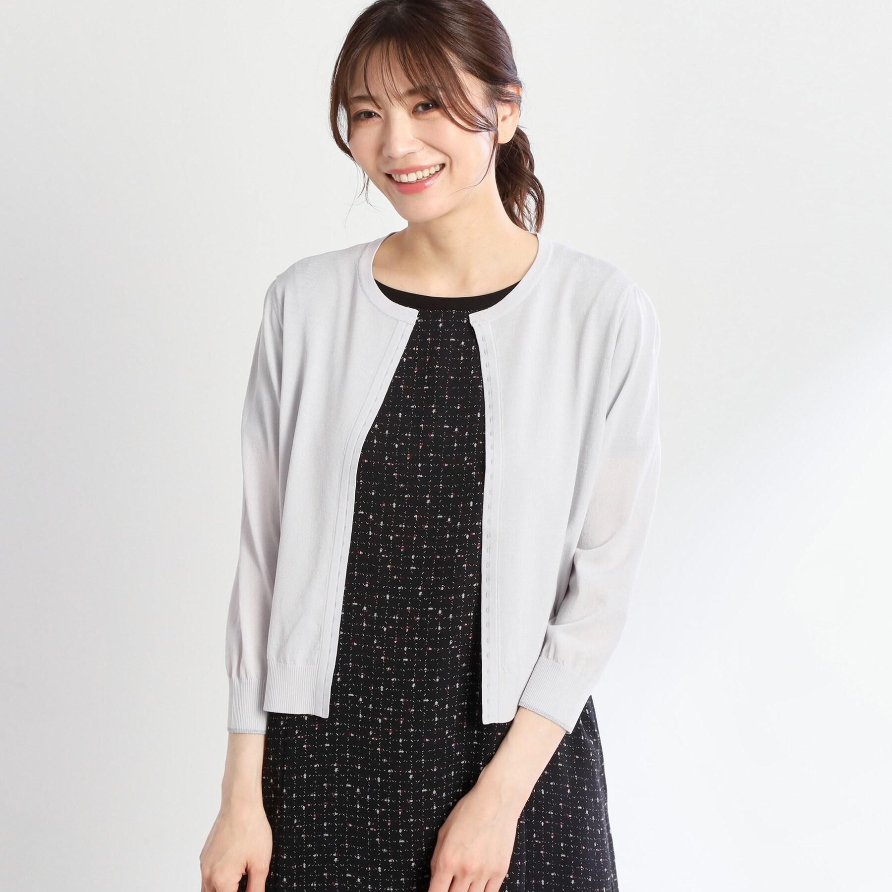 Reflect「【手洗い可】7分袖ドライタッチカーディガン」|カーディガン|