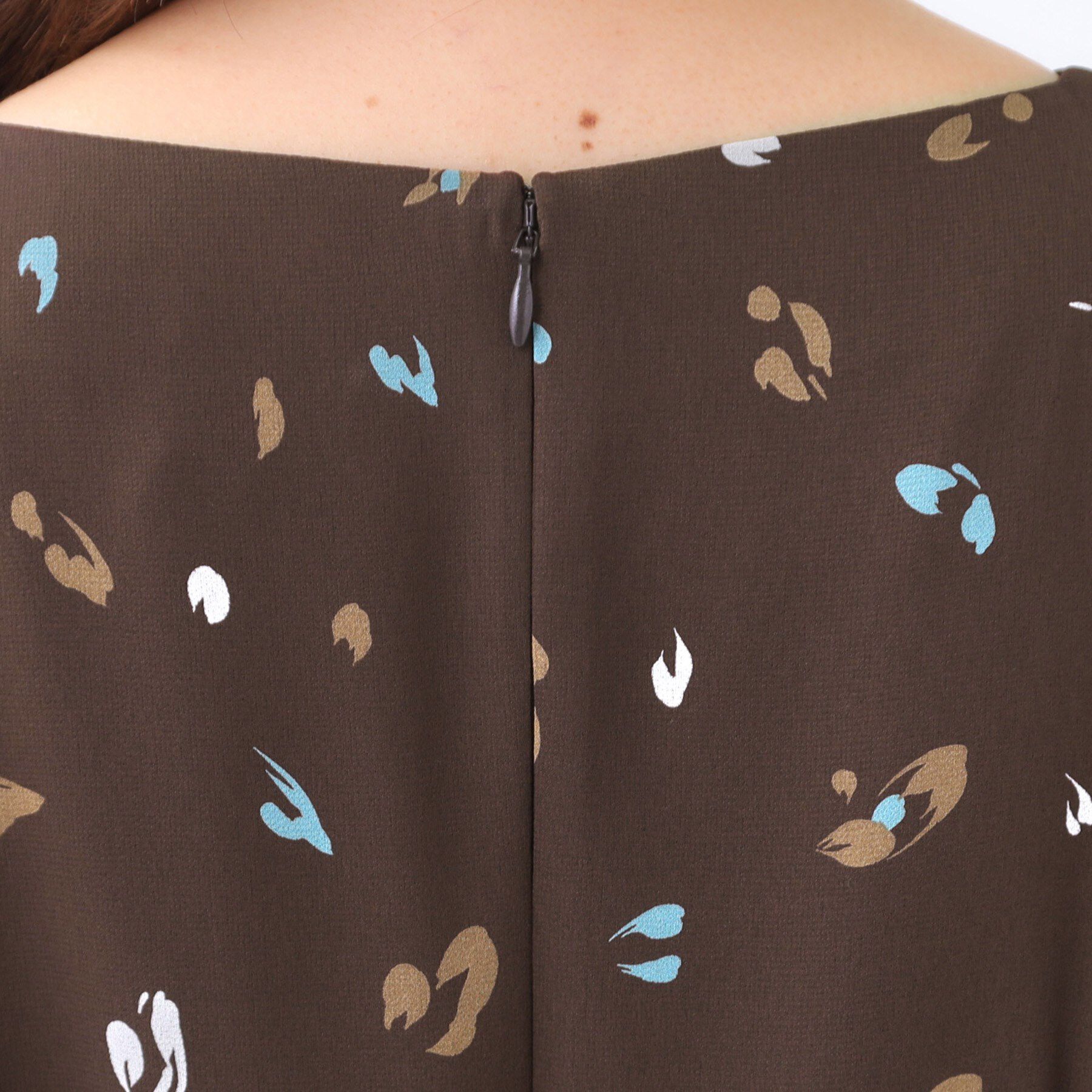 Reflect「【ウエストリボン付き】フレアプリントワンピース」|ワンピース|