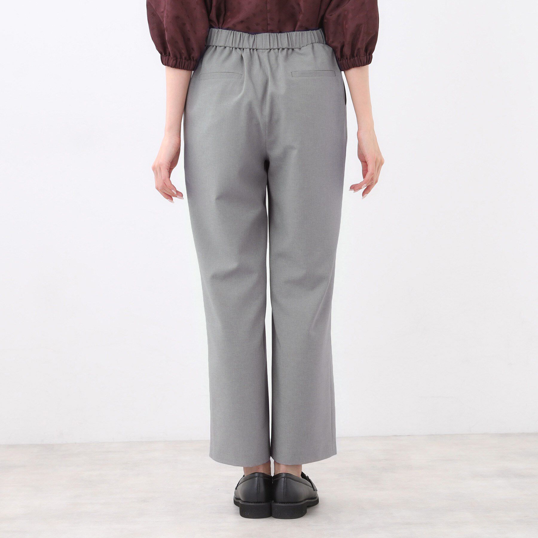 Reflect「【撥水加工で裾が汚れにくい◎／ウエスト総ゴム】ワイドストレートパンツ」|その他|