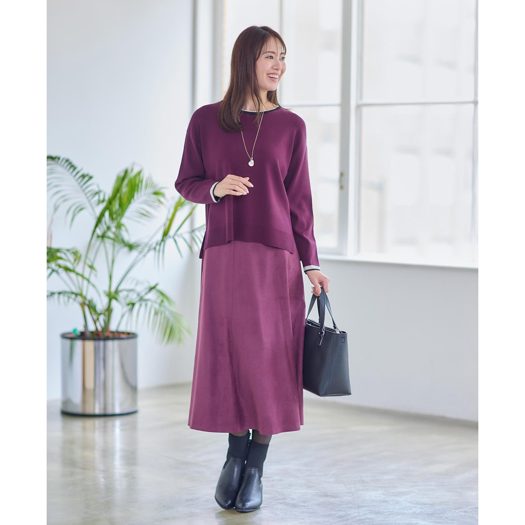 Reflect「【WEB先行カラーあり／セットアップ可】ゆったりフォルムニット」|ニット・セーター|