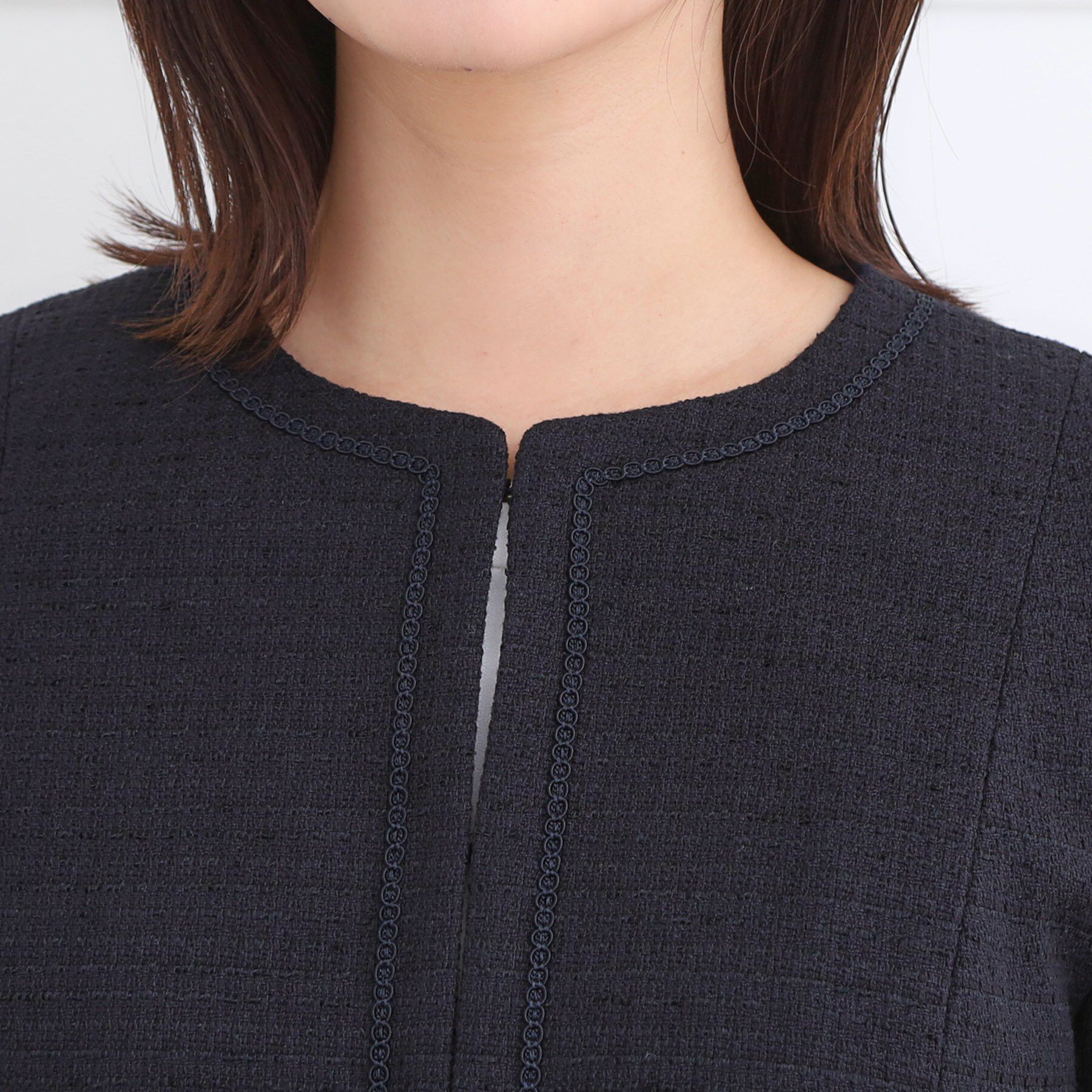 Reflect「【フォーマル／入卒／セットアップ可】ツイードジャケット」|ノーカラージャケット|