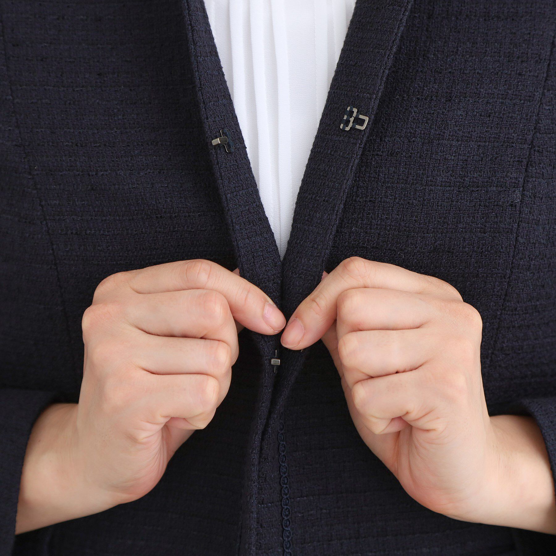 Reflect「【フォーマル／入卒／セットアップ可】ツイードジャケット」|ノーカラージャケット|