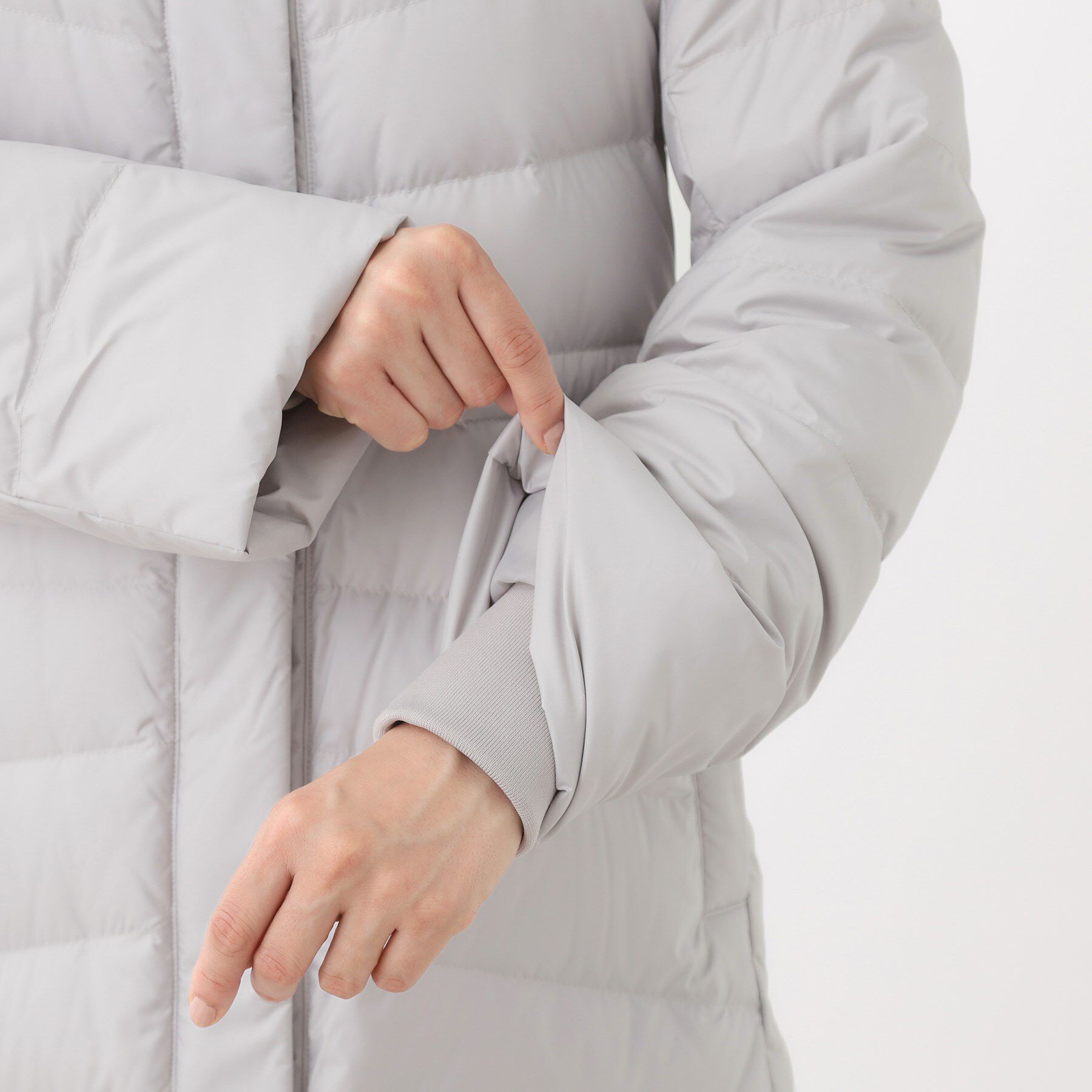 Reflect「【定番人気／ウエスト調整可】フーデッドロングダウンコート」|ダウン|