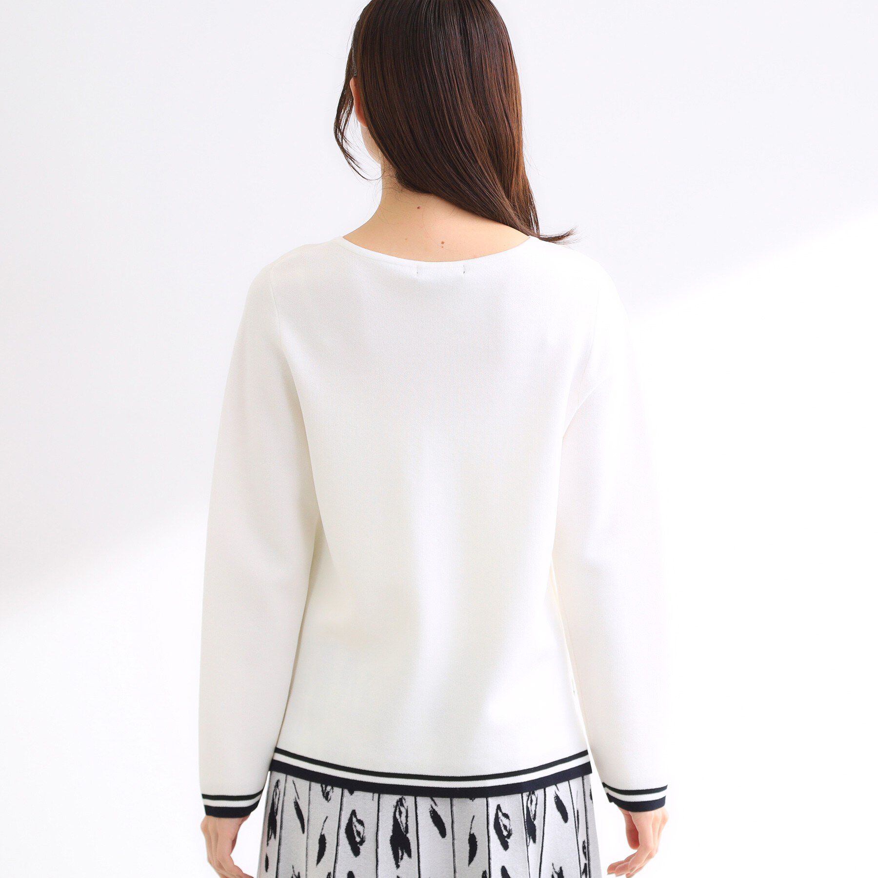 Reflect「【セットアップ可】ダブルジャカードニットプルオーバー」|ニット・セーター|