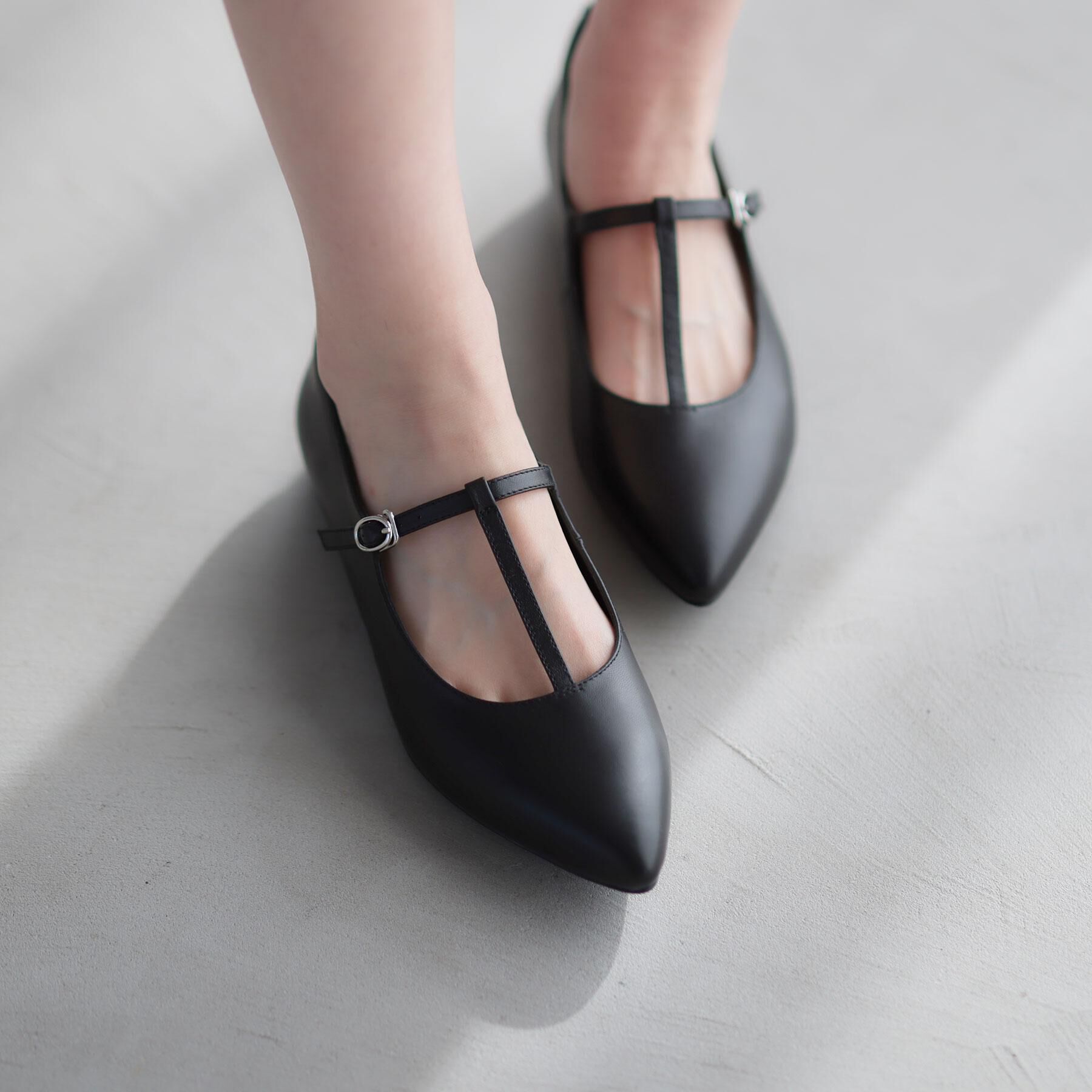 Reflect「【至福の履き心地】&rsquo;26春夏やみつきフラットパンプス」|パンプス|ブラック(019)