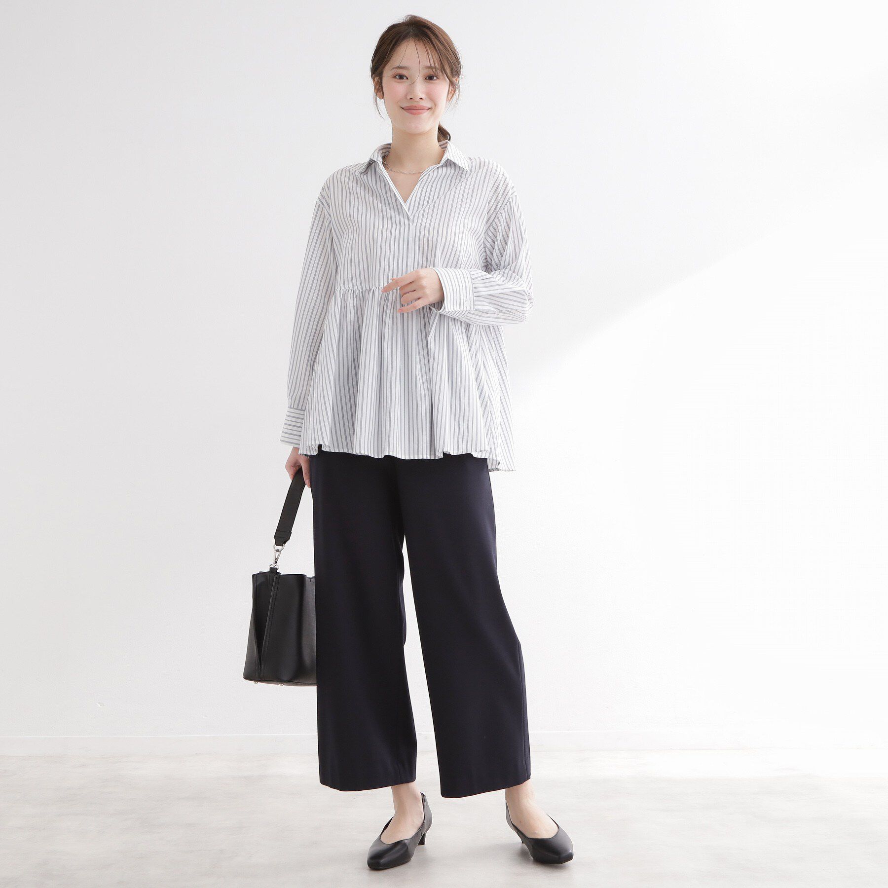 Reflect「【レイヤードにおすすめ◎】ペプラムデザインシャツ」|シャツ・ブラウス|