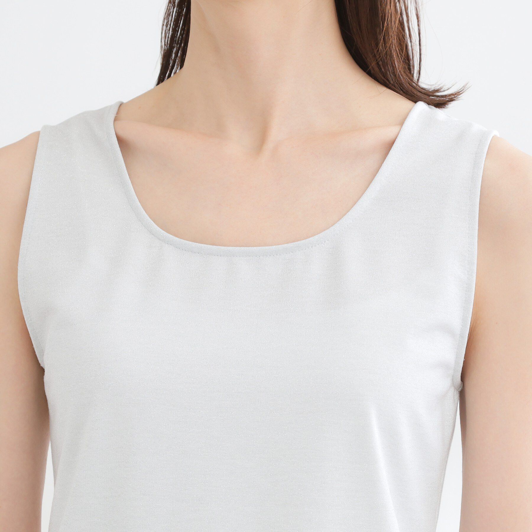 Reflect「【UVカット／接触冷感】ベーシックラメタンクトップ」|キャミソール|