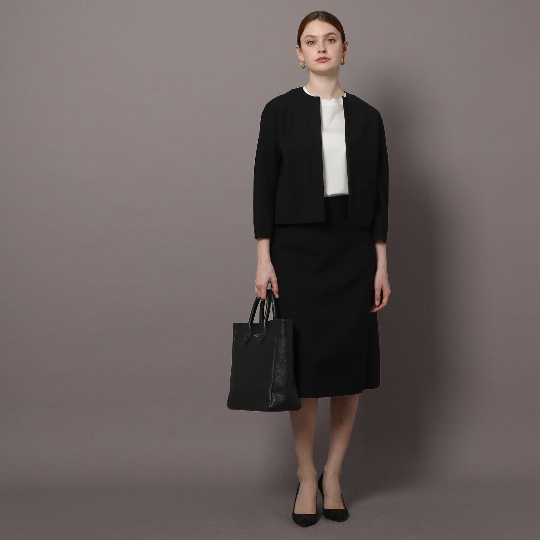 DRESSTERIOR「【セットアップ可】ブラックフォーマルジャケット」|ノーカラージャケット|