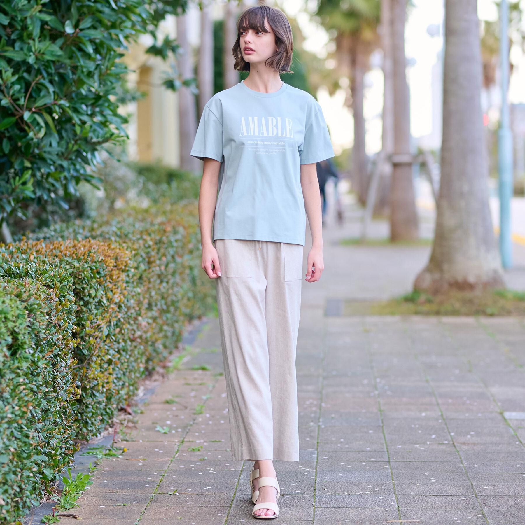 DRESSTERIOR「【接触冷感/UVカット】バックブリーズテックロゴTシャツ」|Tシャツ・カットソー|