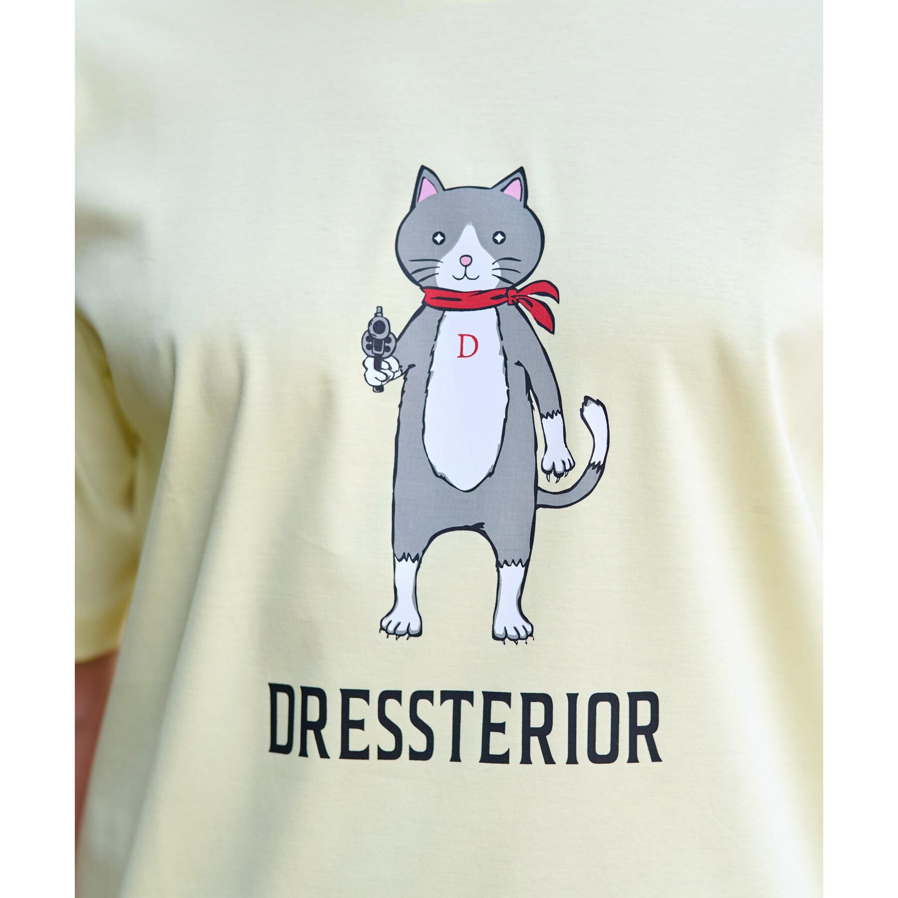 DRESSTERIOR「【接触冷感／抗菌防臭／消臭】ICE CLEAR COTTON キャットTシャツ」|Tシャツ・カットソー|