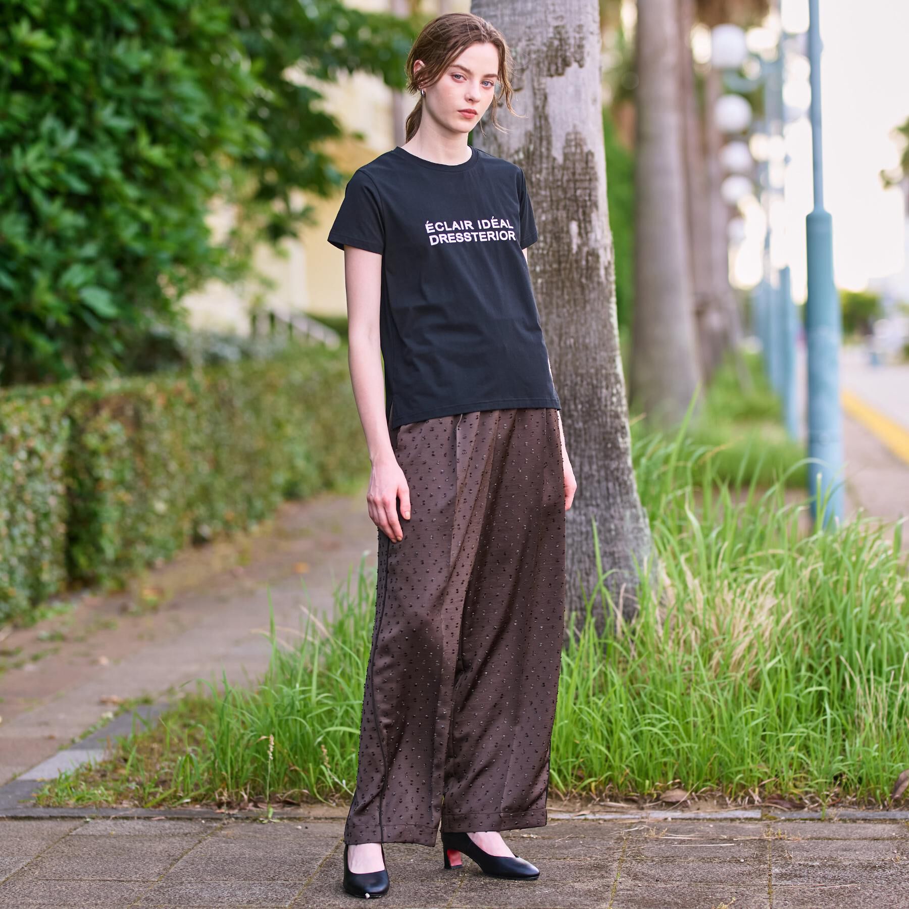 DRESSTERIOR「クリア天竺ロゴTシャツ」|Tシャツ・カットソー|