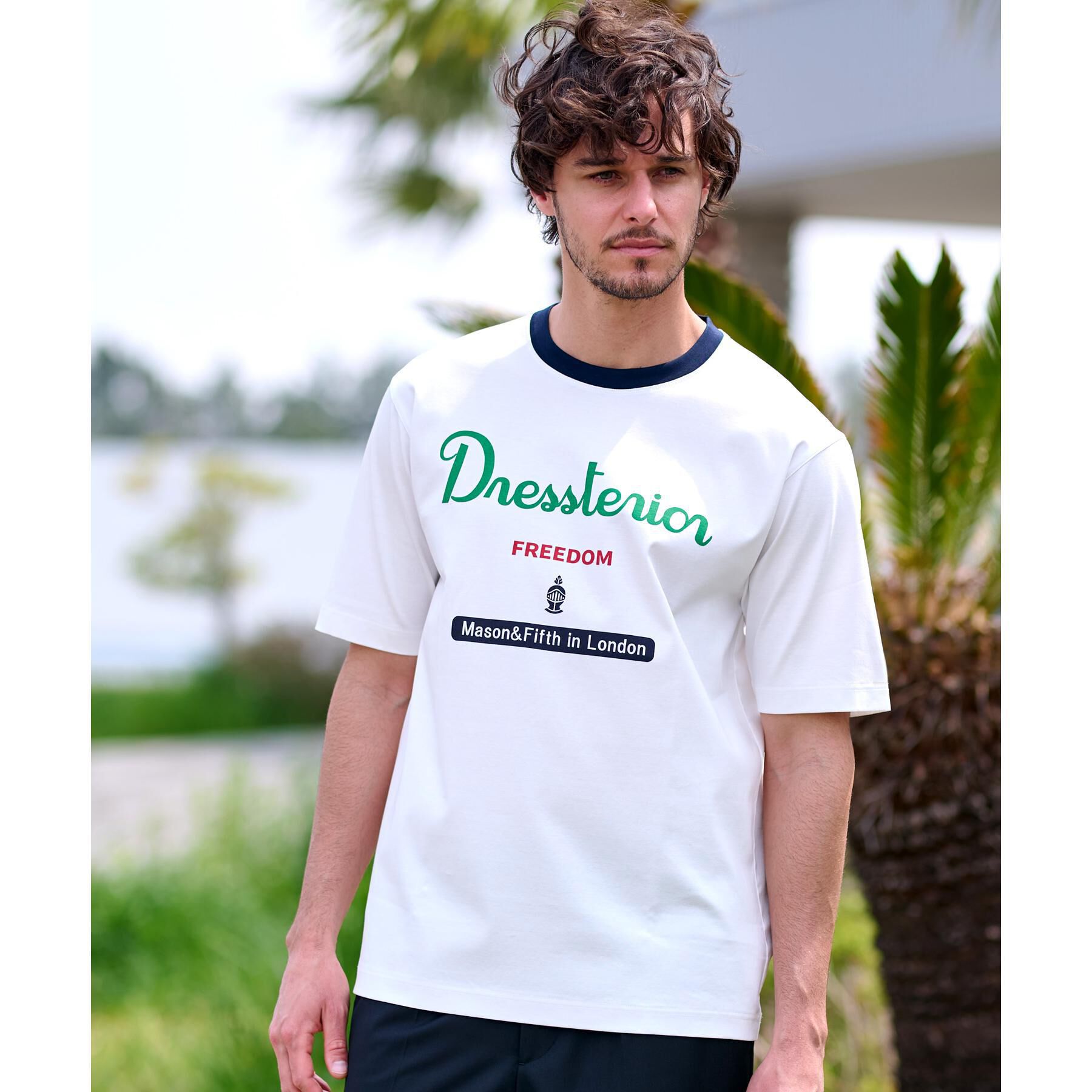 DRESSTERIOR「【接触冷感/抗菌防臭/消臭】ICE CLEAR COTTON ロゴT」|Tシャツ・カットソー|
