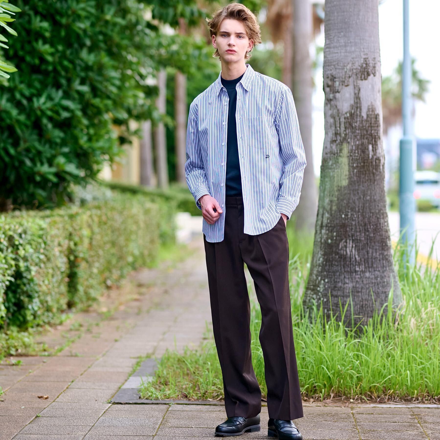 DRESSTERIOR「THOMAS MASON ストライプシャツ」|シャツ・ブラウス|