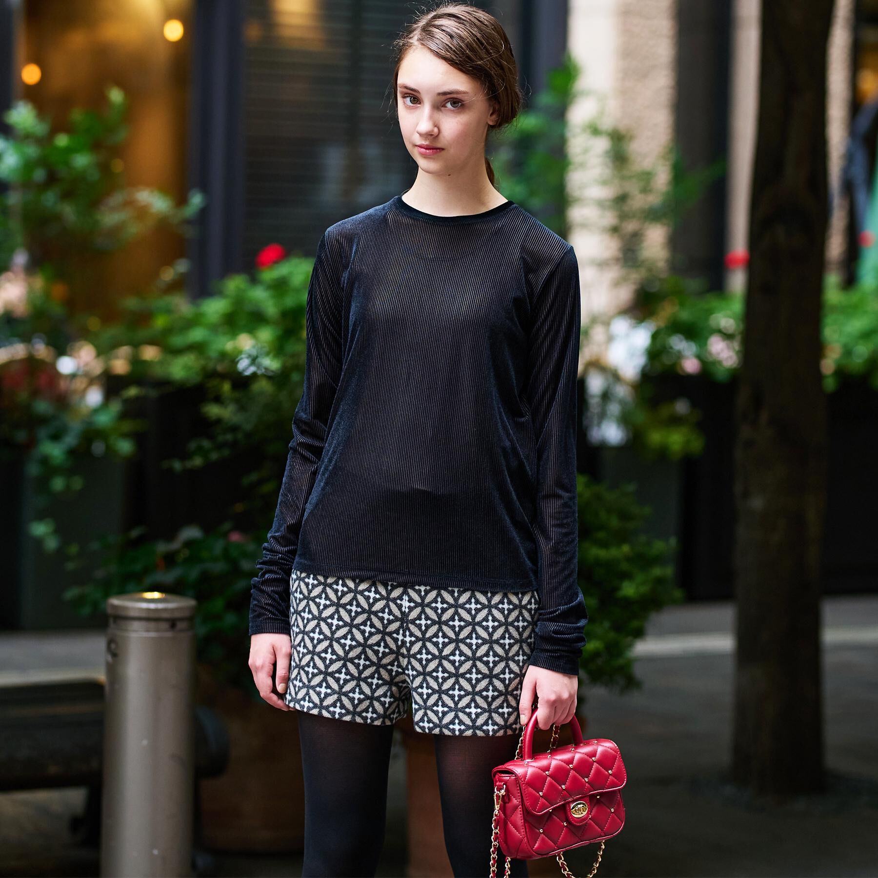 DRESSTERIOR「【洗える/リブベロア】シアーリブベロアカットソー」|Tシャツ・カットソー|