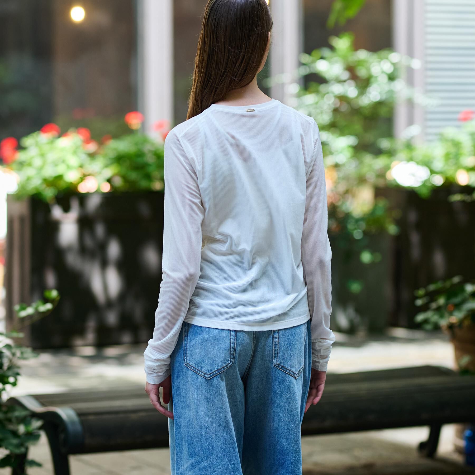 DRESSTERIOR「【洗える/リブベロア】シアーリブベロアカットソー」|Tシャツ・カットソー|