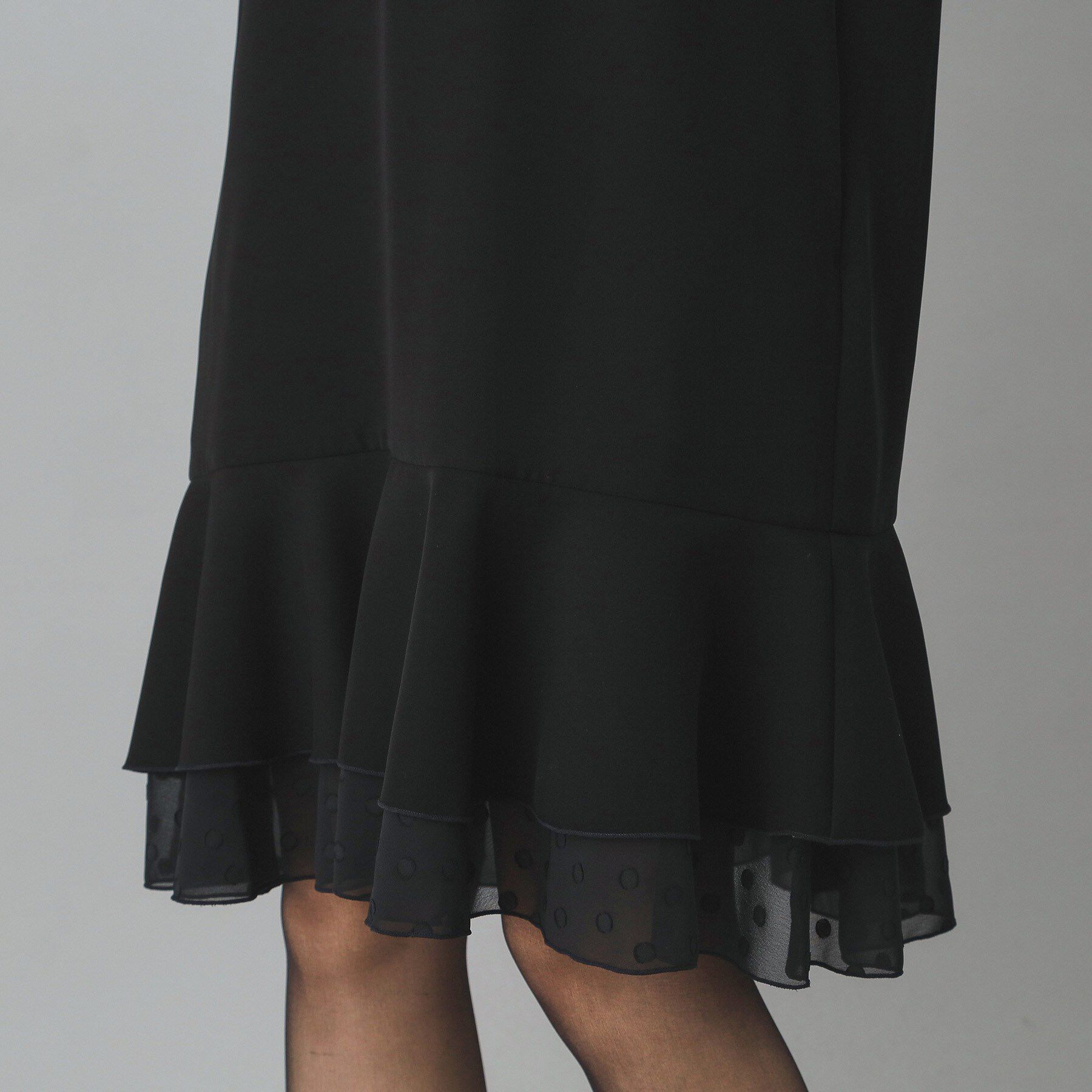 DRESSTERIOR「ダブルクロスボリュームスリーブミニワンピース」|ワンピース|