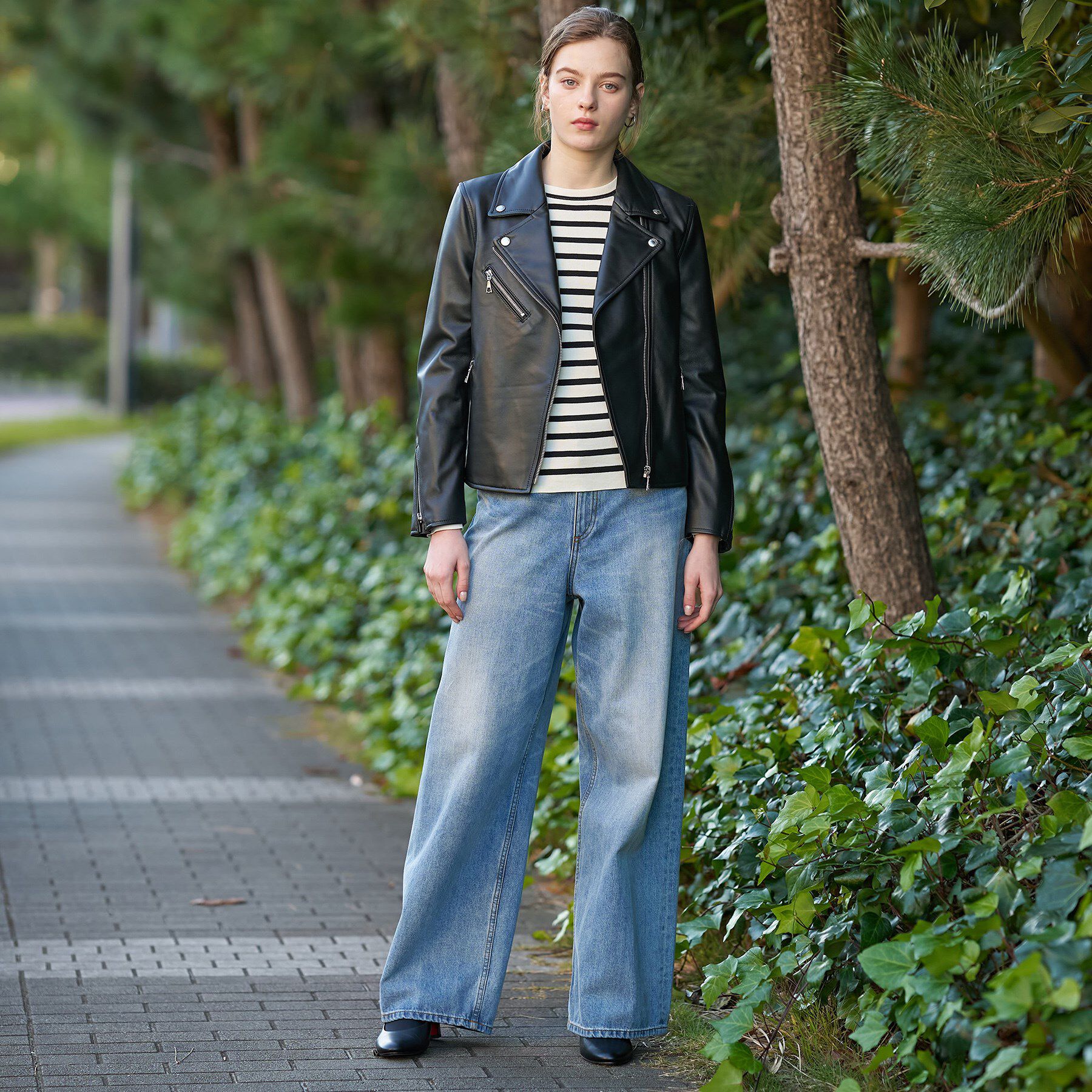 DRESSTERIOR「【本革】レザーダブルライダース」|ライダースジャケット|