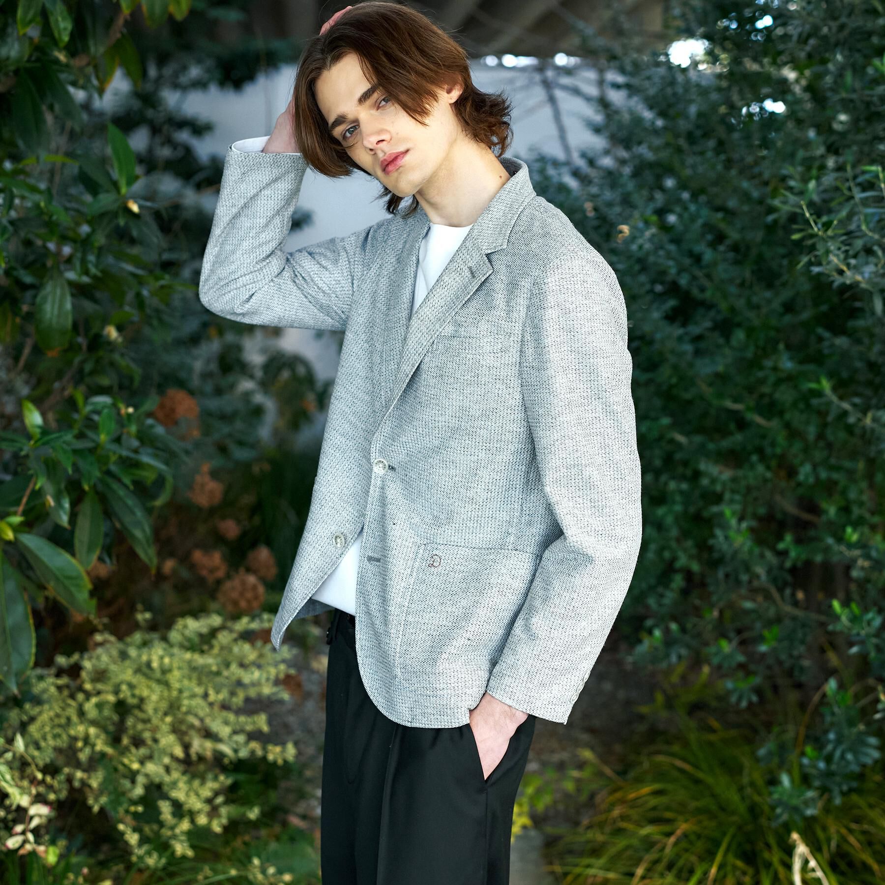 DRESSTERIOR「【Safari5月号掲載】鹿の子 コンフォータブルジャケット」|テーラードジャケット|