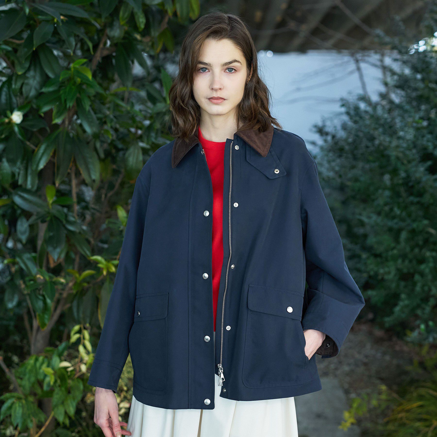 DRESSTERIOR「【ウォッシャブル】スプリング ハンティングジャケット」|ブルゾン・スタジャン|ネイビー(094)