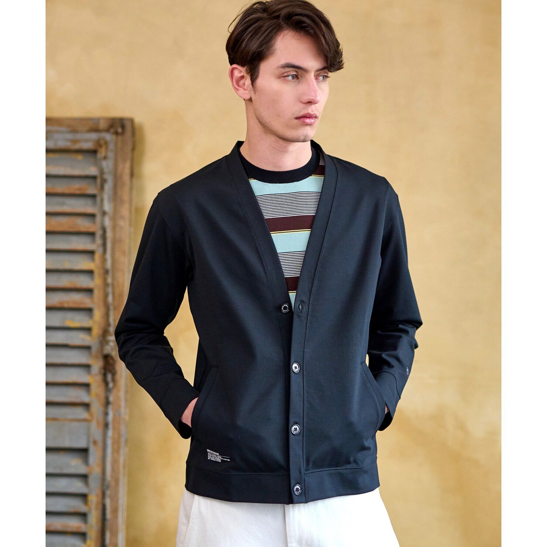 DRESSTERIOR「【接触冷感／セットアップ可】ドライタッチ ハイカウントカットソー カーディガン」|カーディガン|